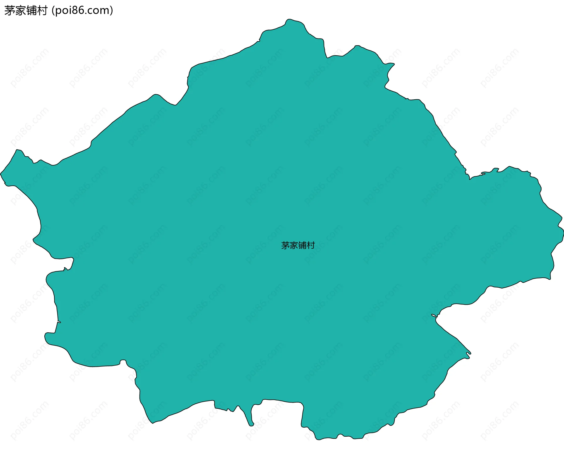 茅家铺村边界地图