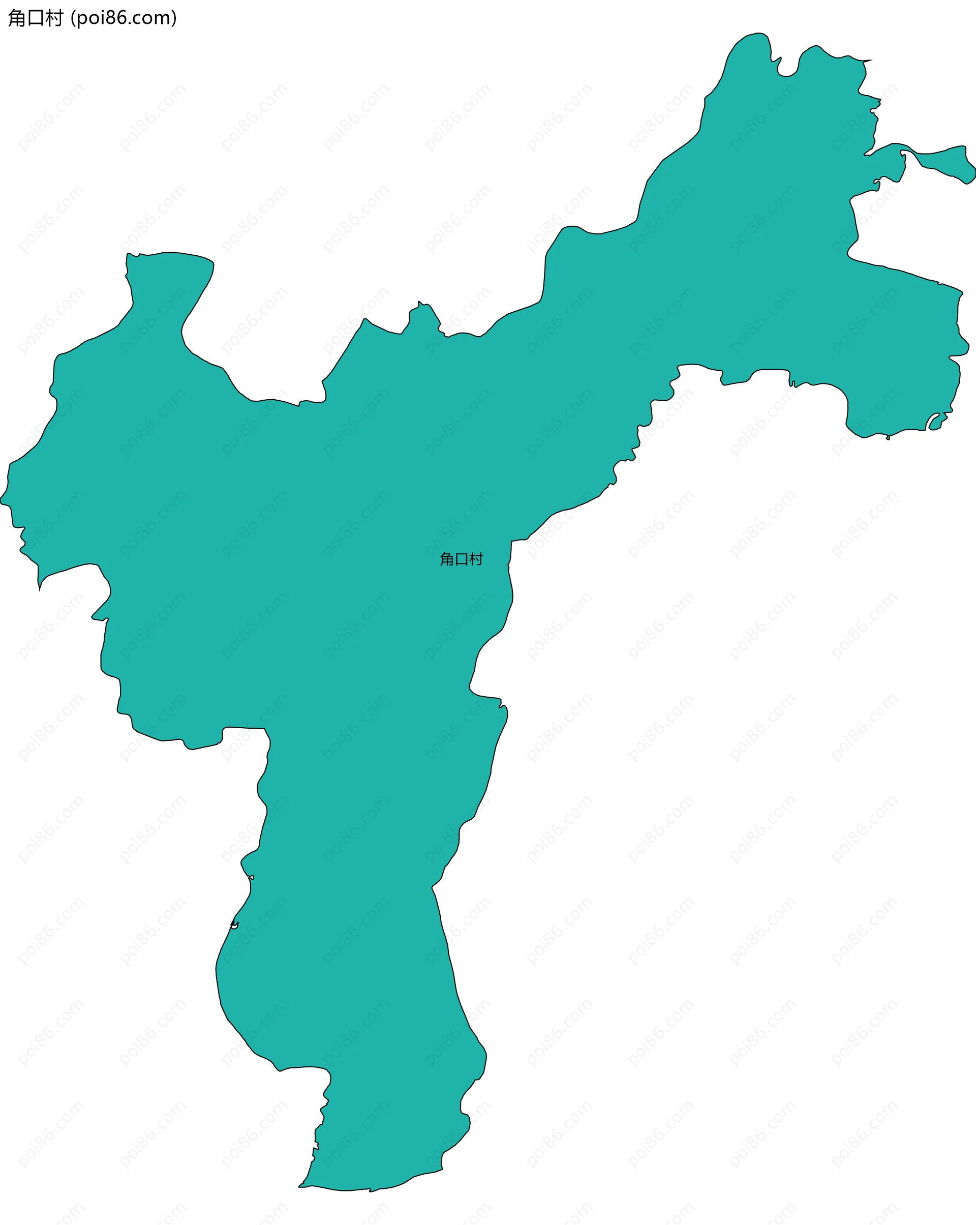 角口村边界地图