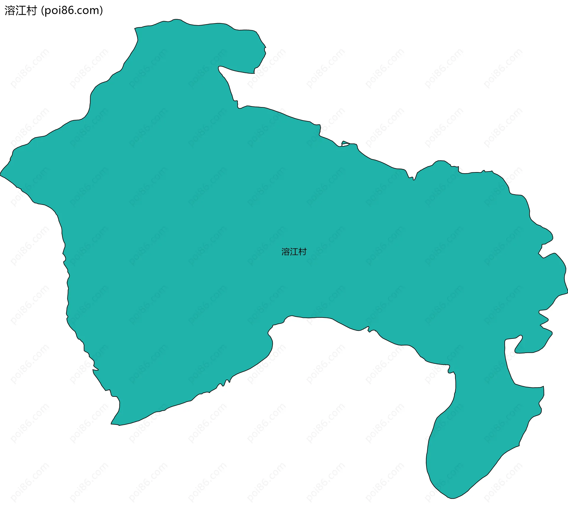 溶江村边界地图
