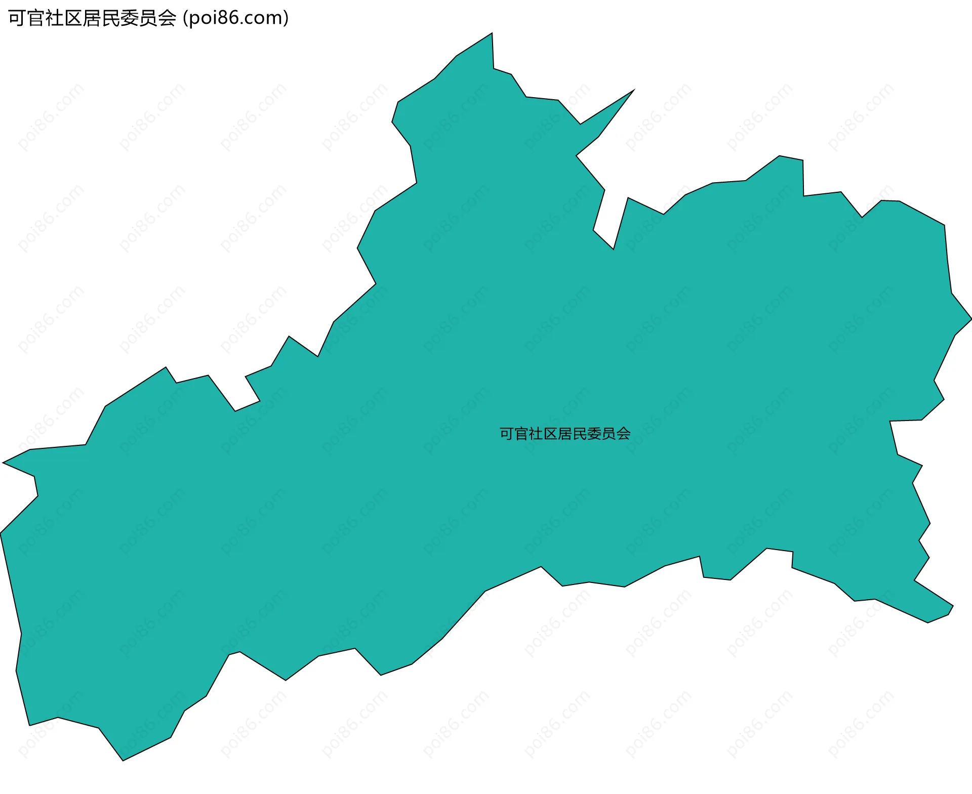 可官社区居民委员会边界地图
