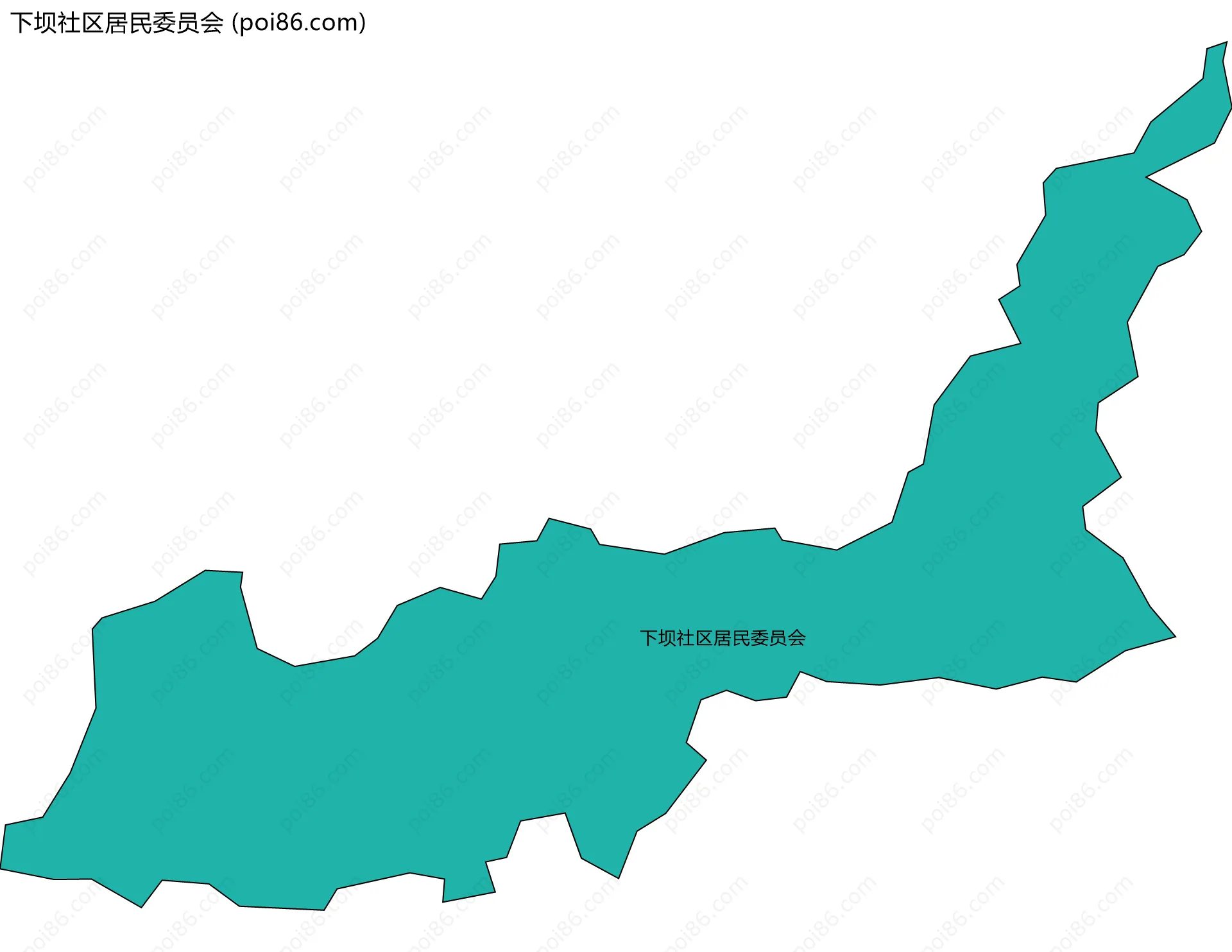 下坝社区居民委员会边界地图