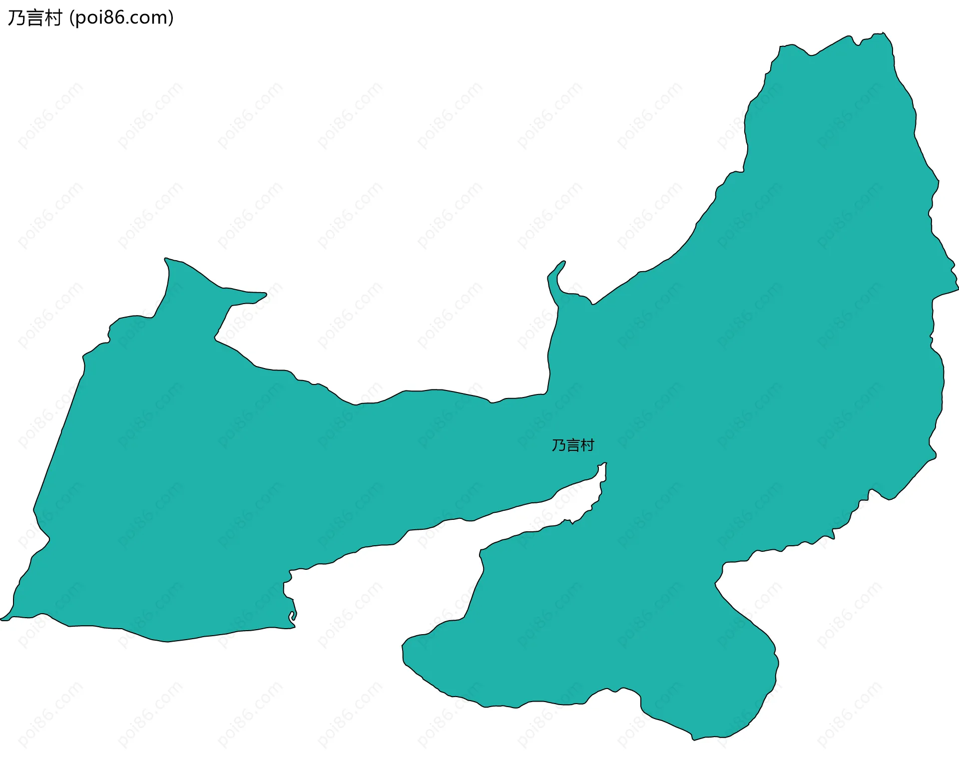 乃言村边界地图