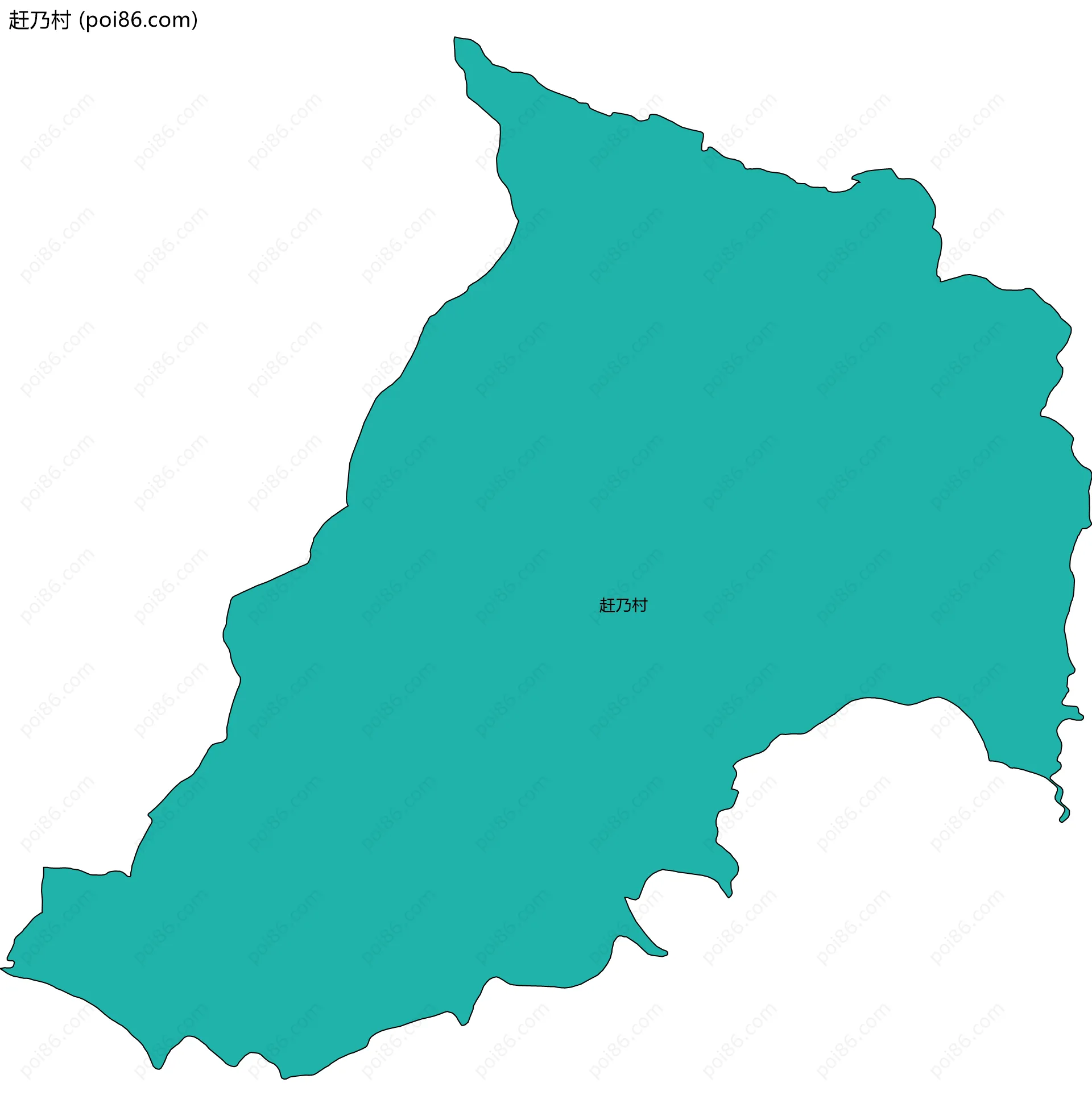 赶乃村边界地图
