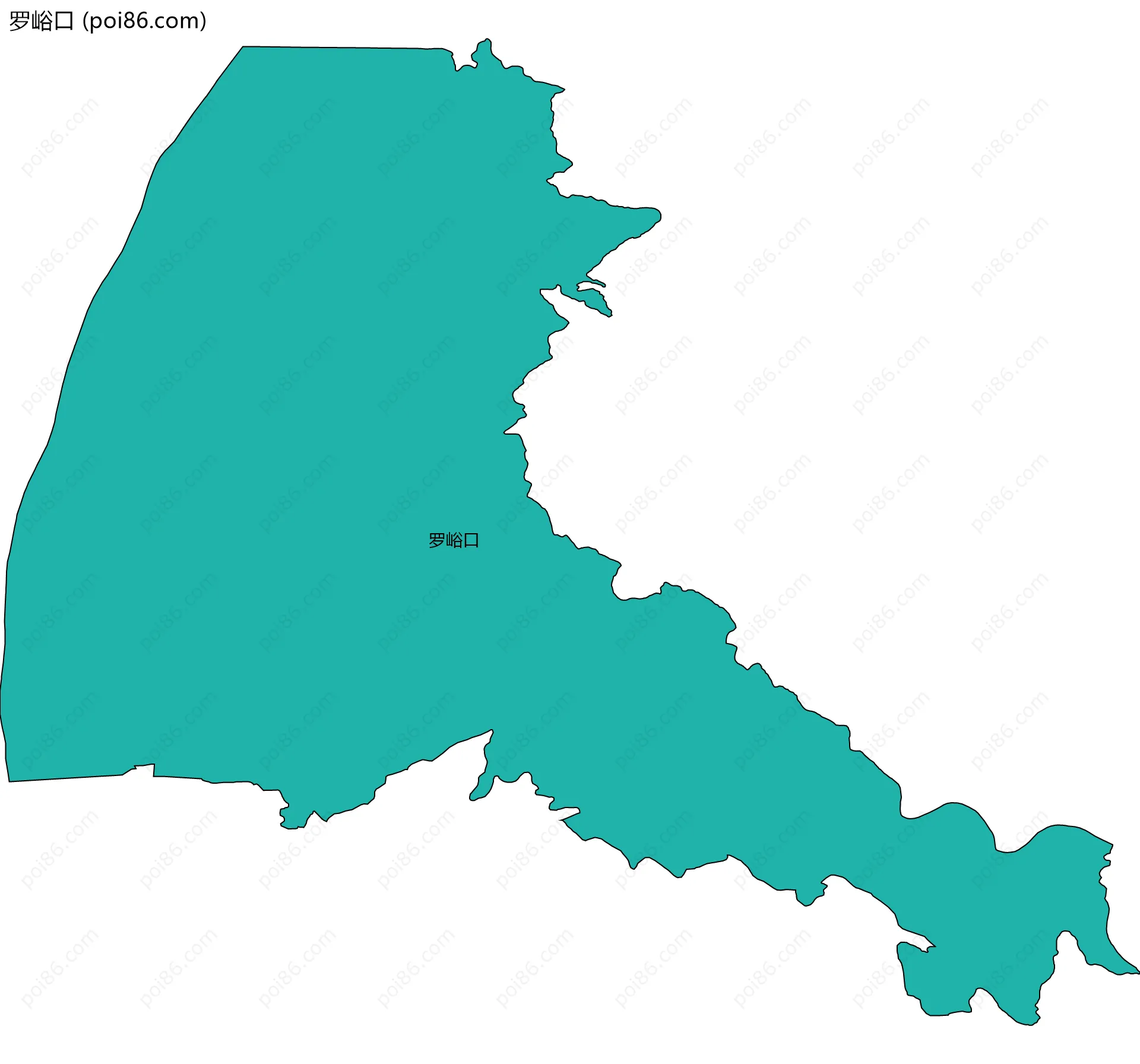 罗峪口边界地图