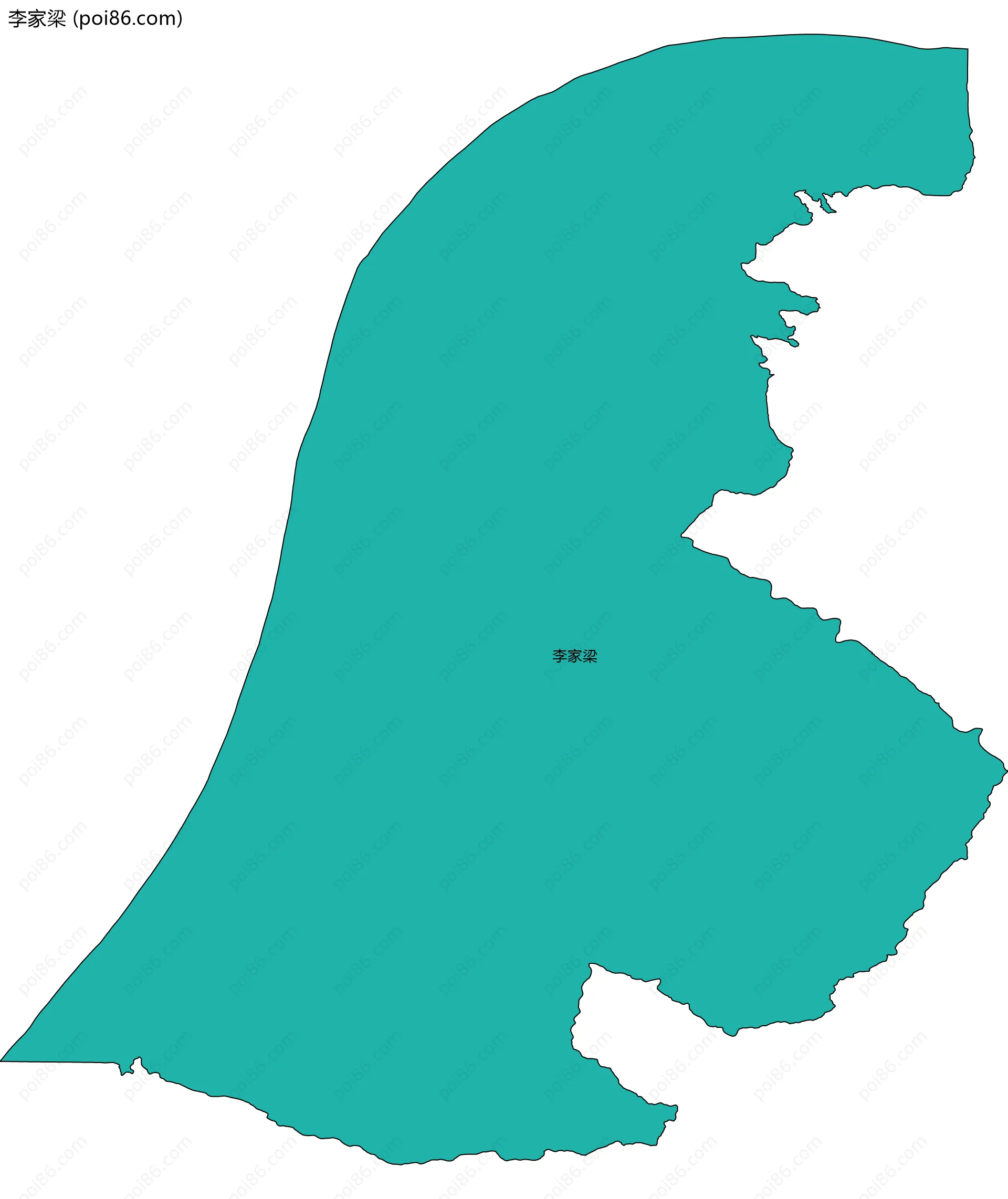 李家梁边界地图