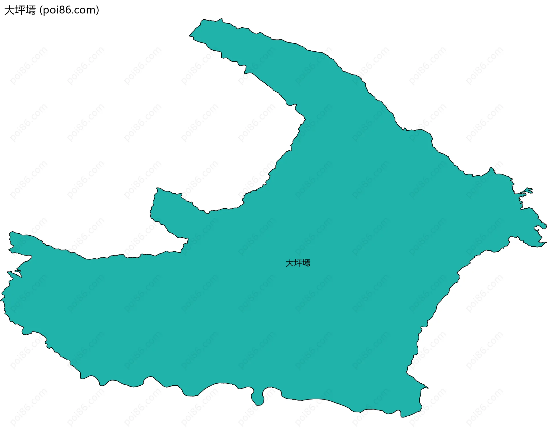 大坪墕边界地图