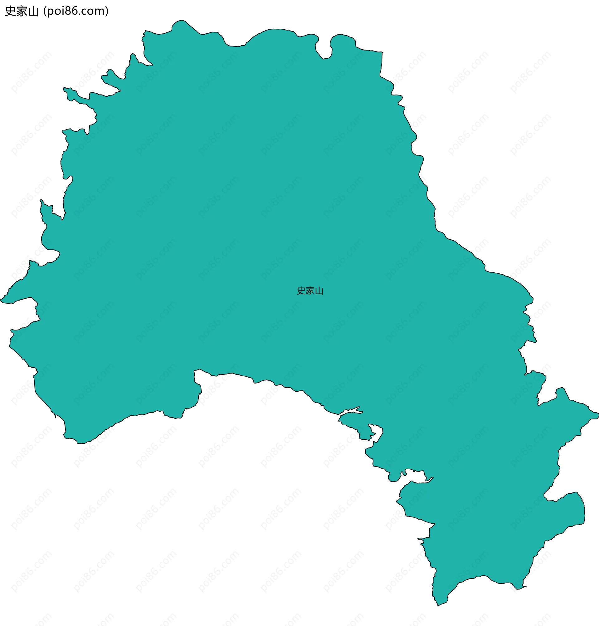 史家山边界地图