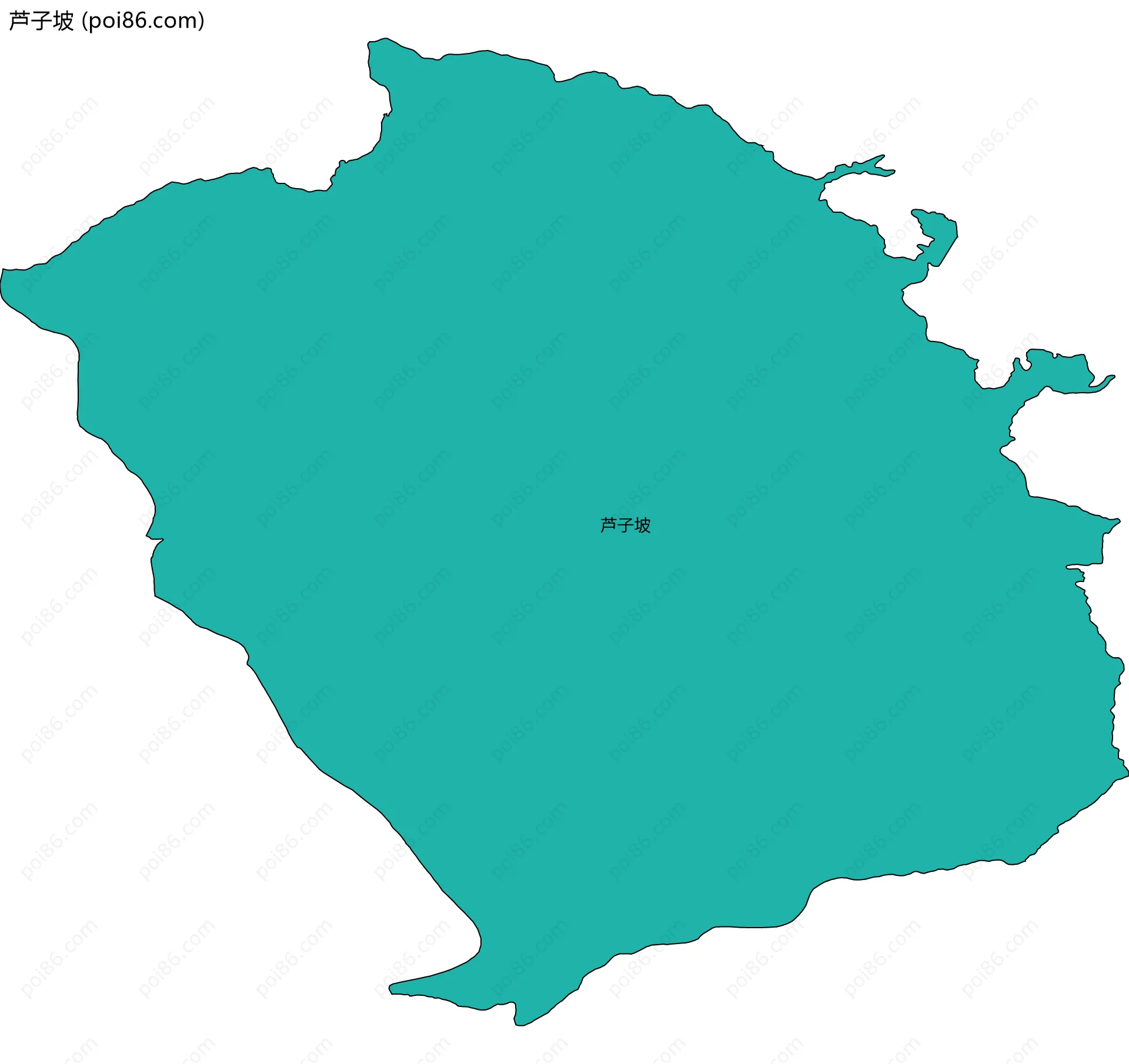 芦子坡边界地图