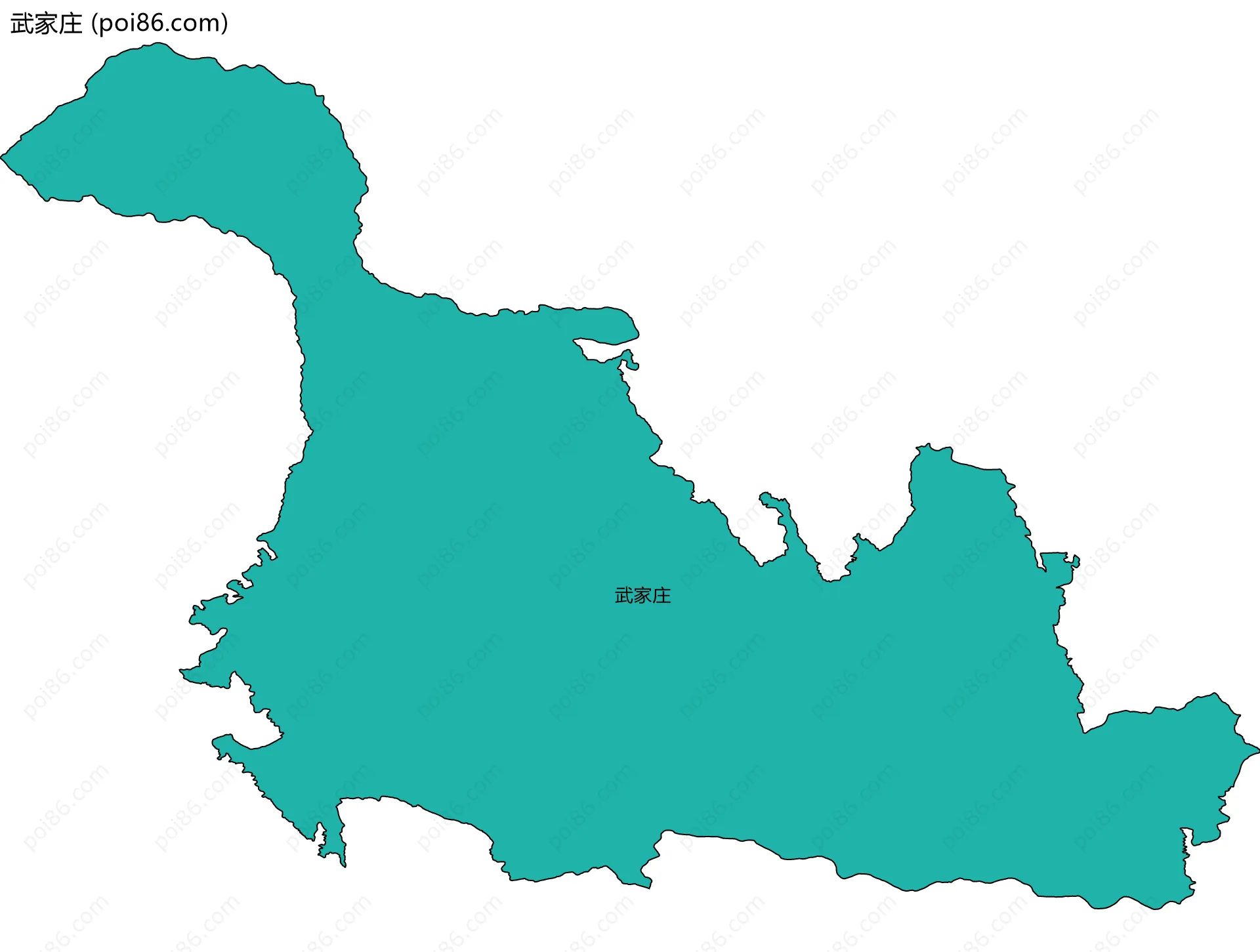 武家庄边界地图