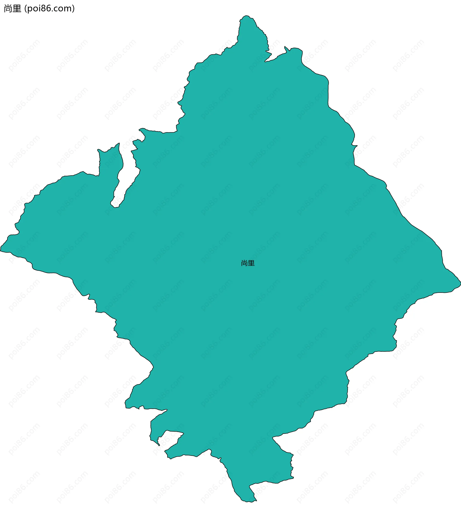 尚里边界地图