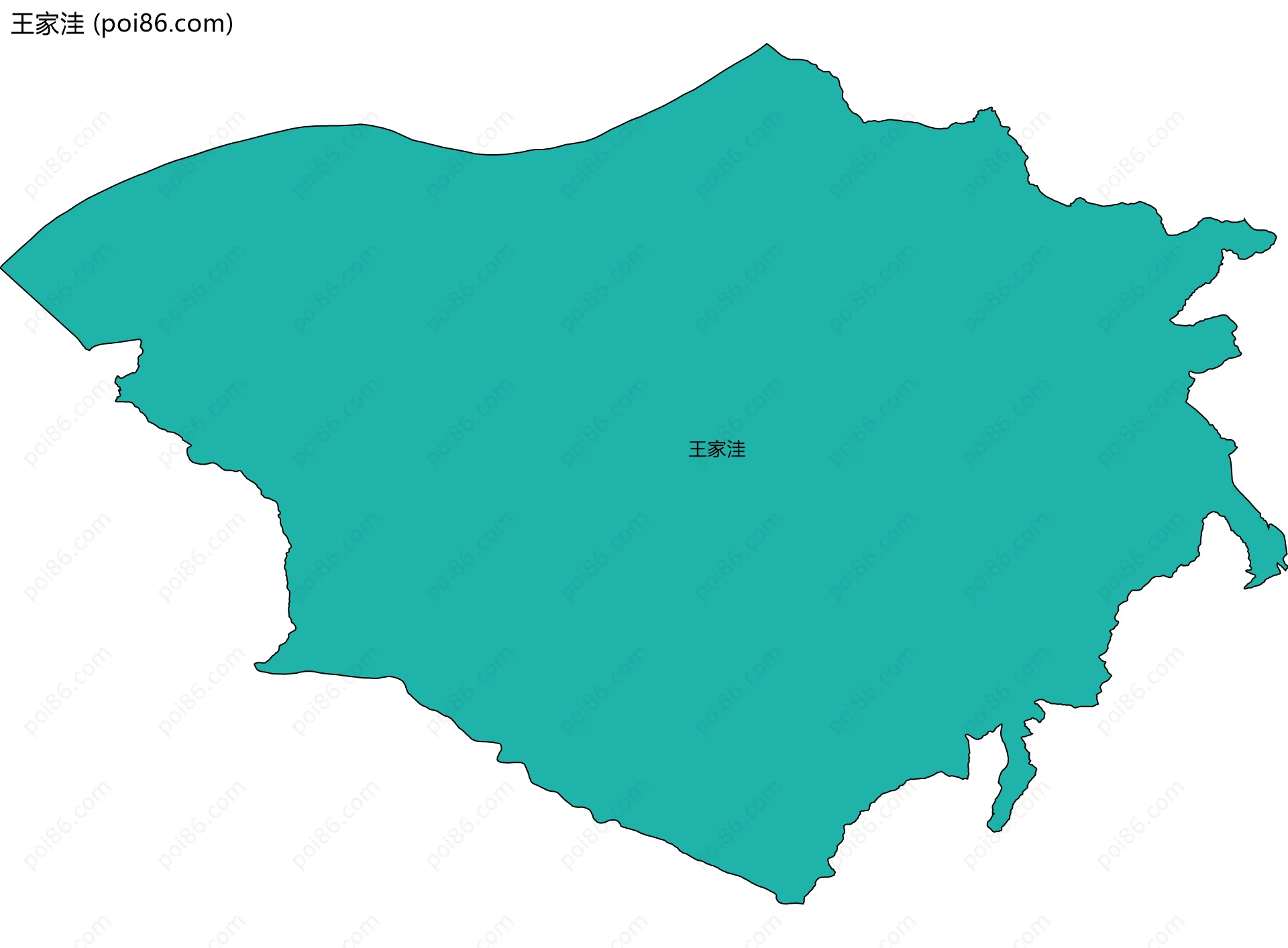 王家洼边界地图