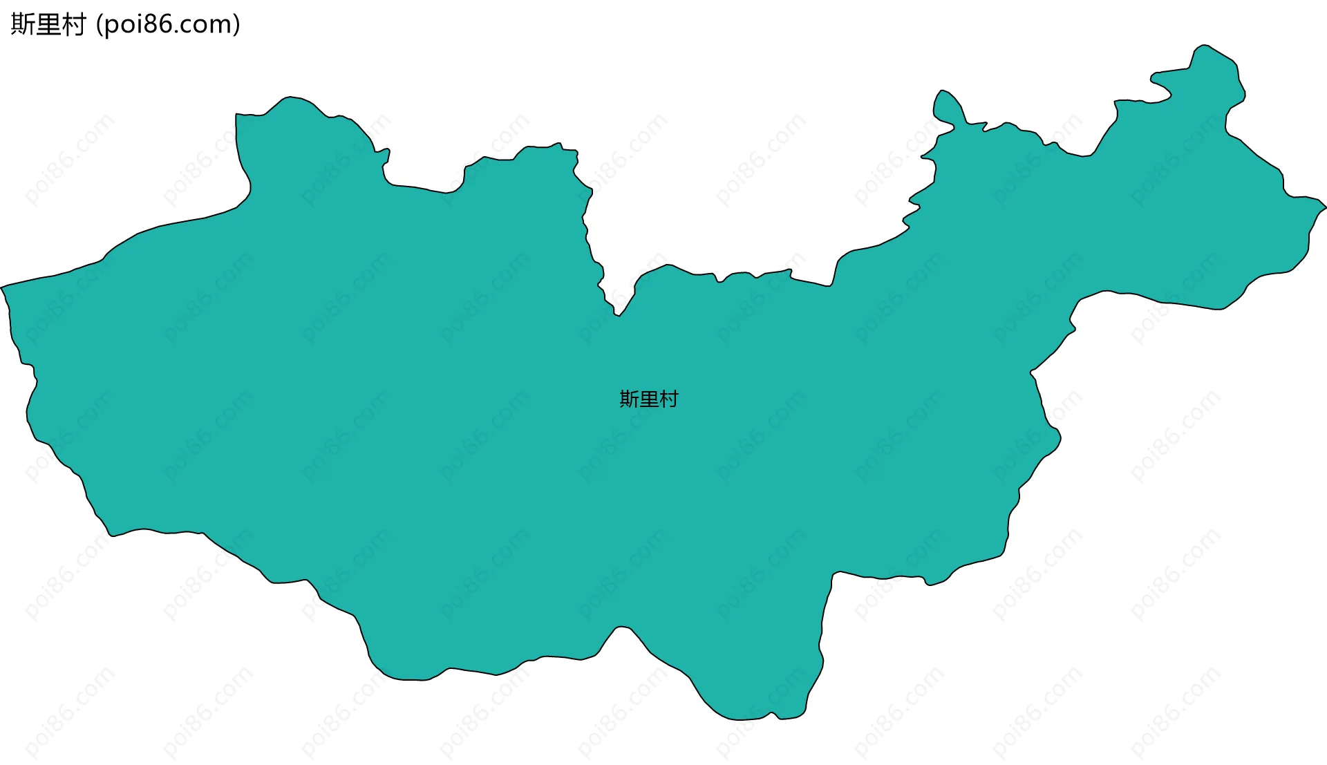 斯里村边界地图