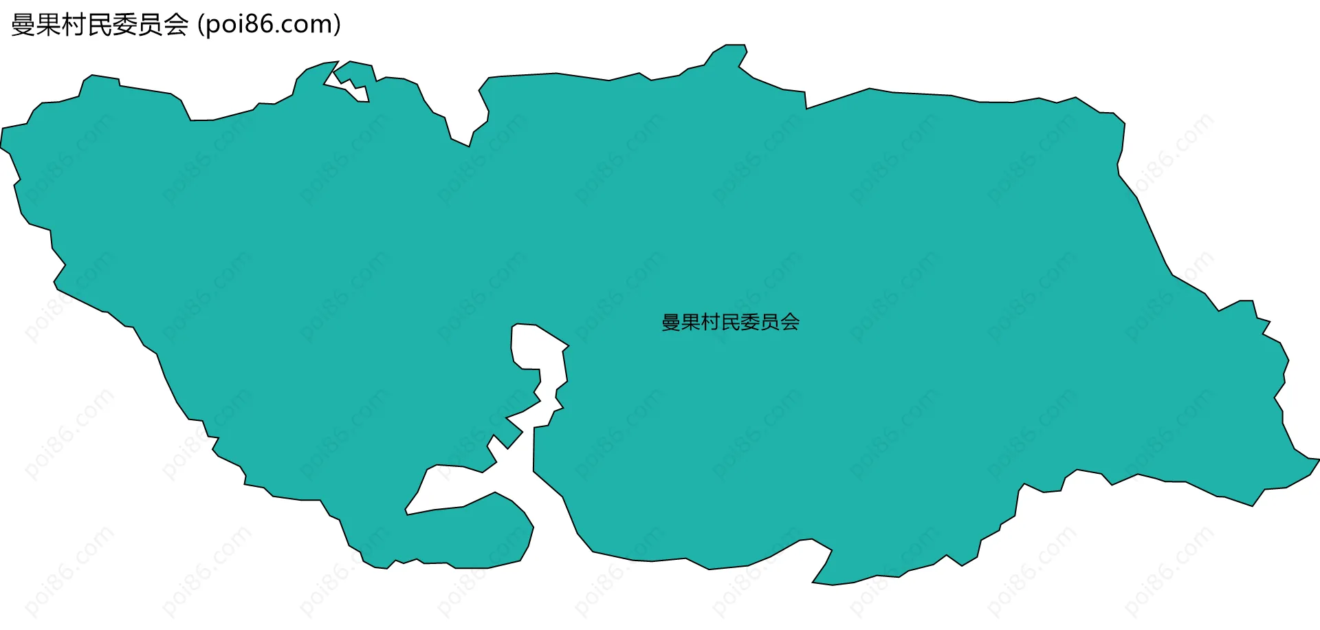 曼果村民委员会边界地图