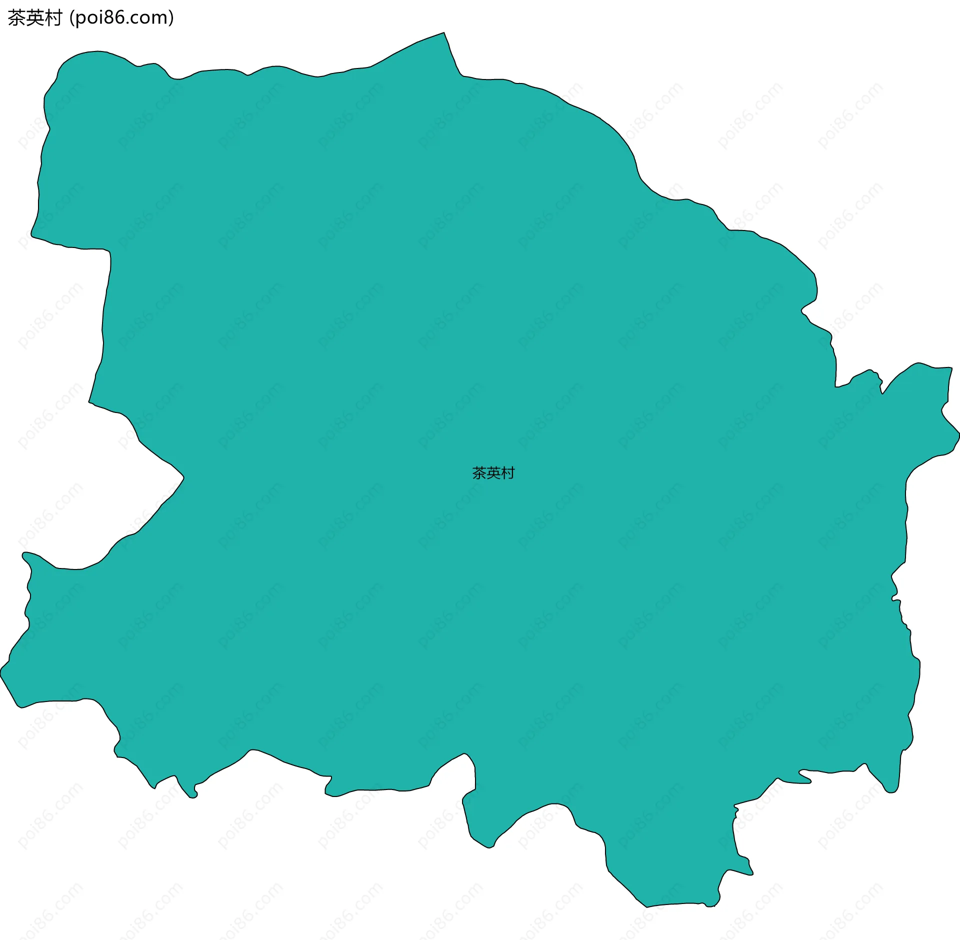 茶英村边界地图