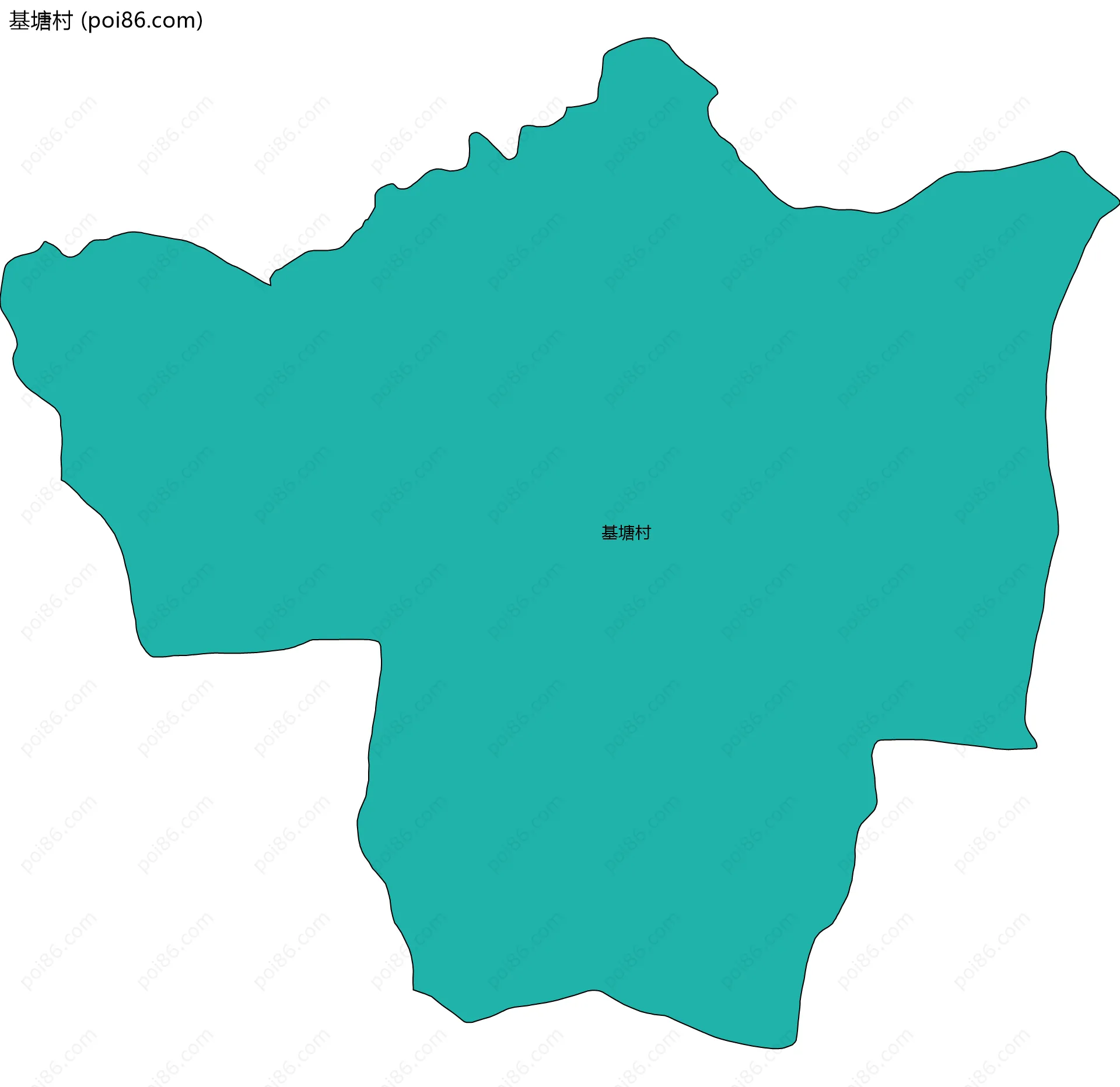 基塘村边界地图