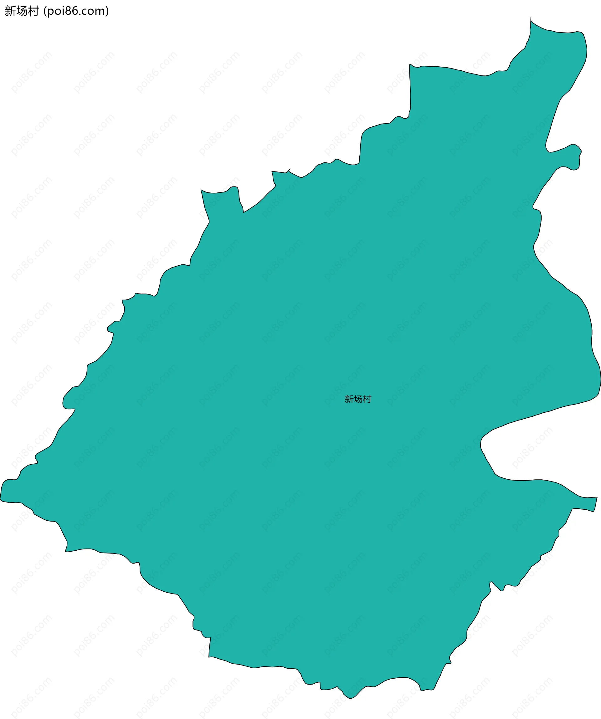 新场村边界地图