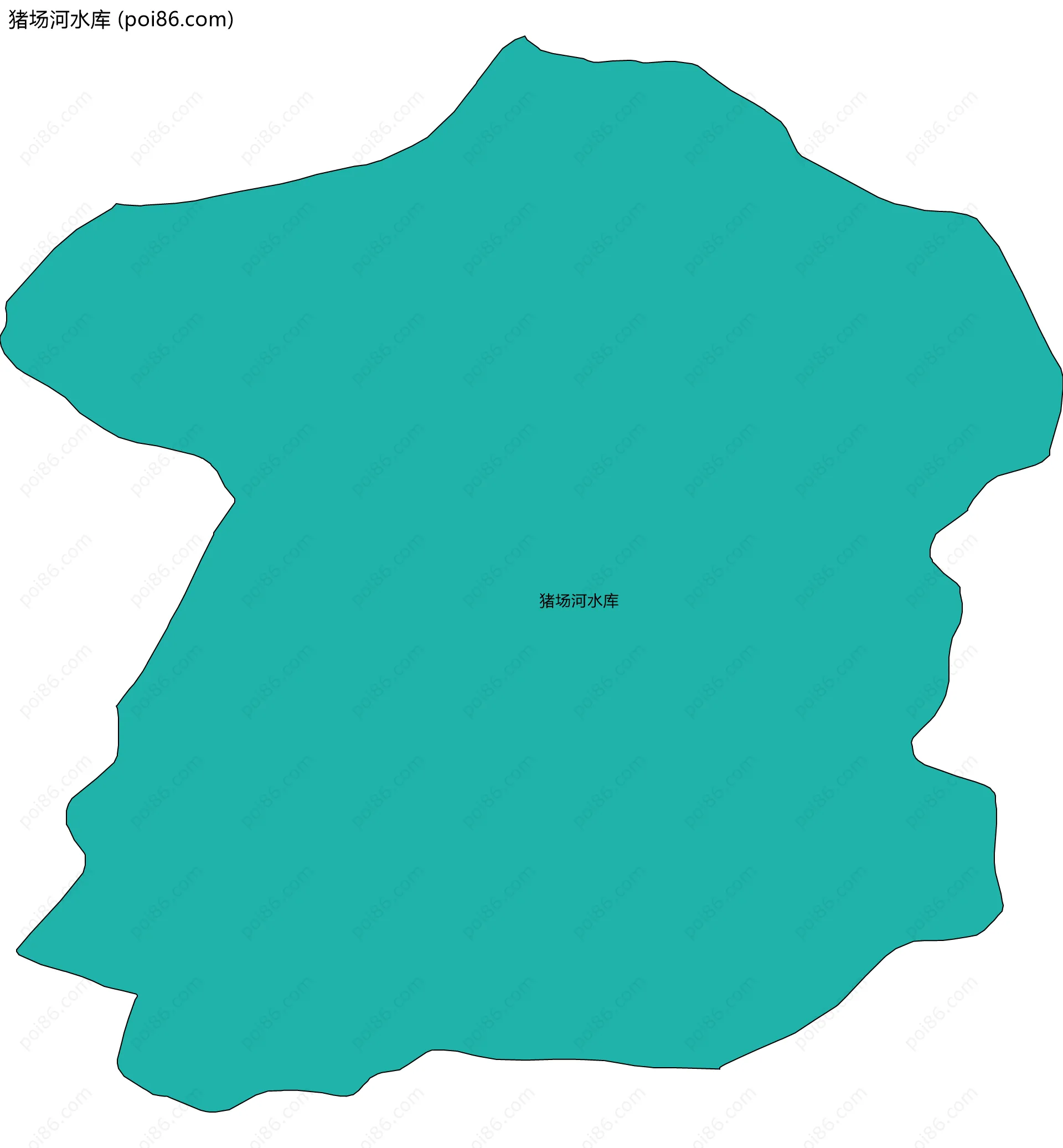 猪场河水库边界地图