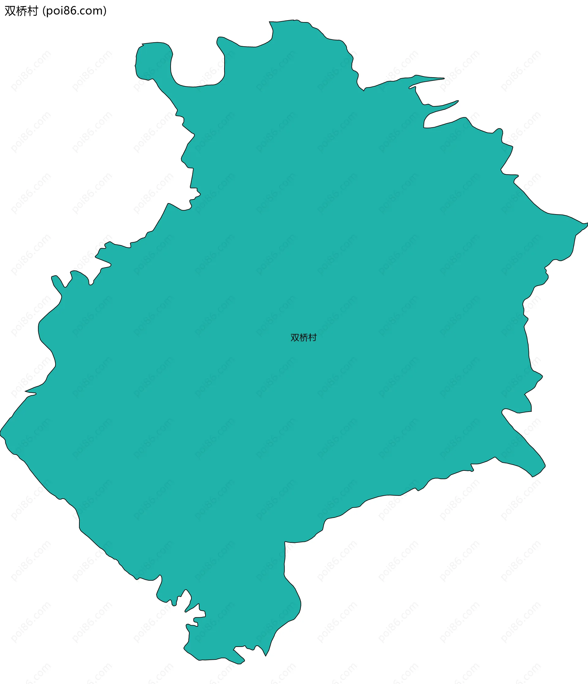双桥村边界地图