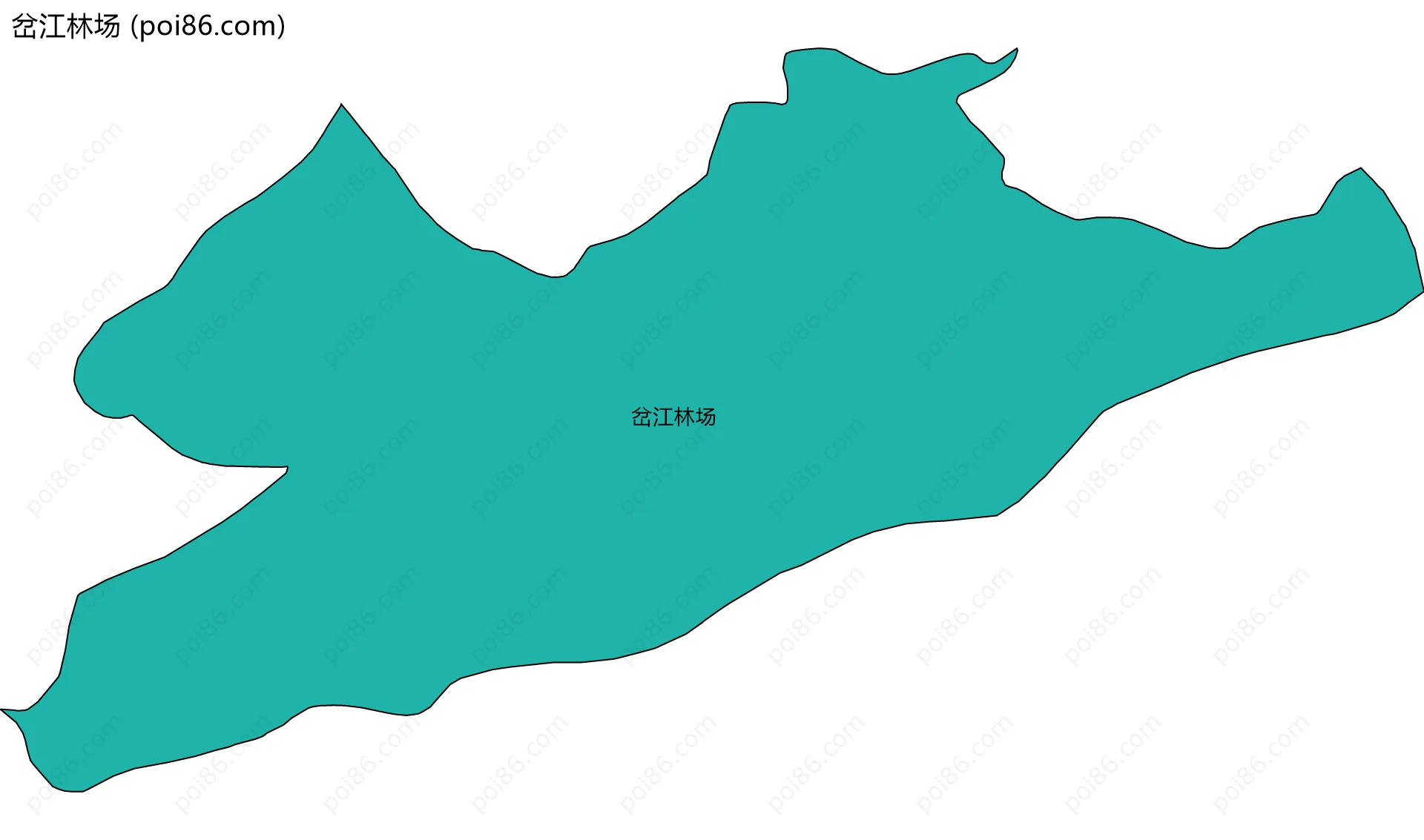 岔江林场边界地图