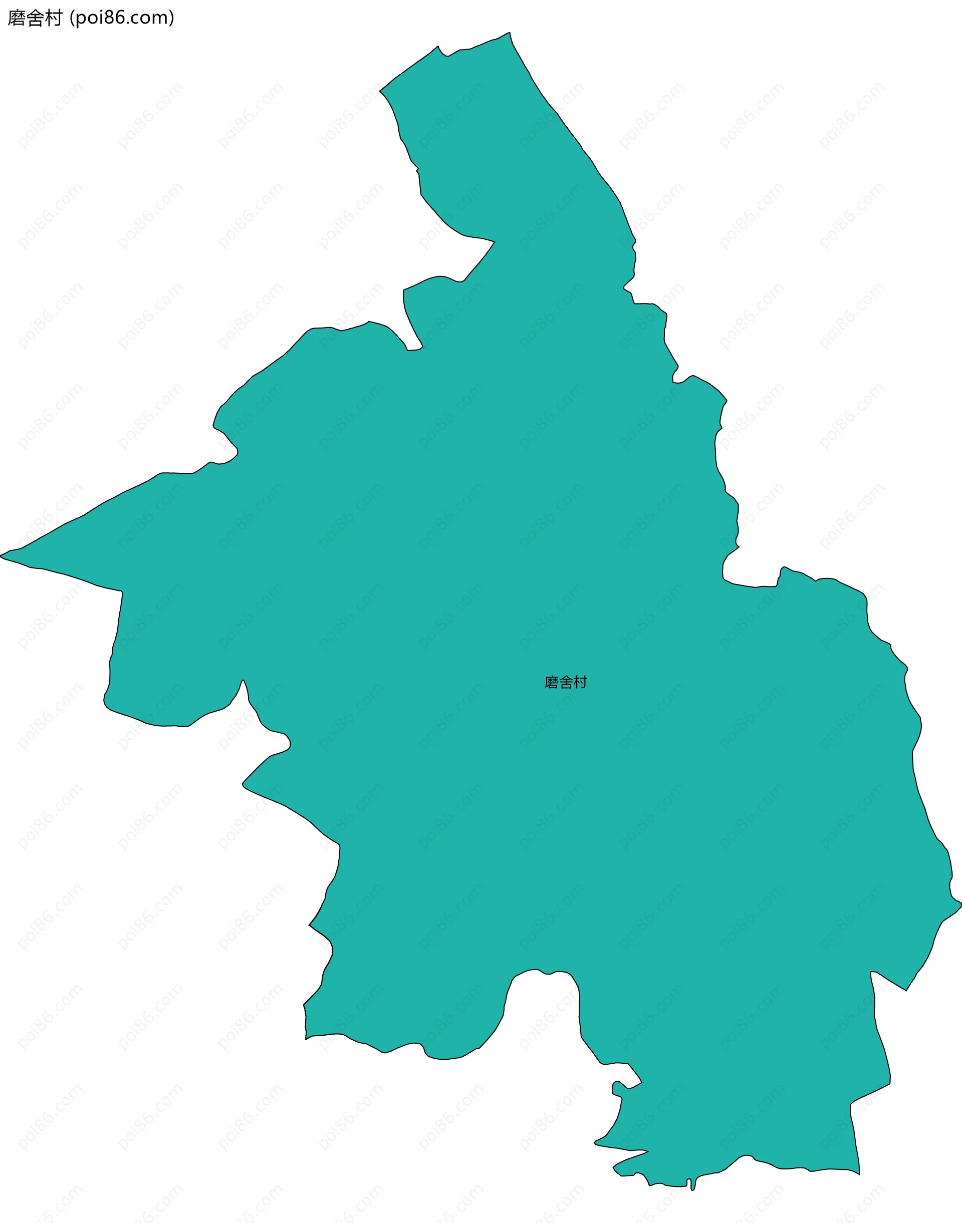 磨舍村边界地图