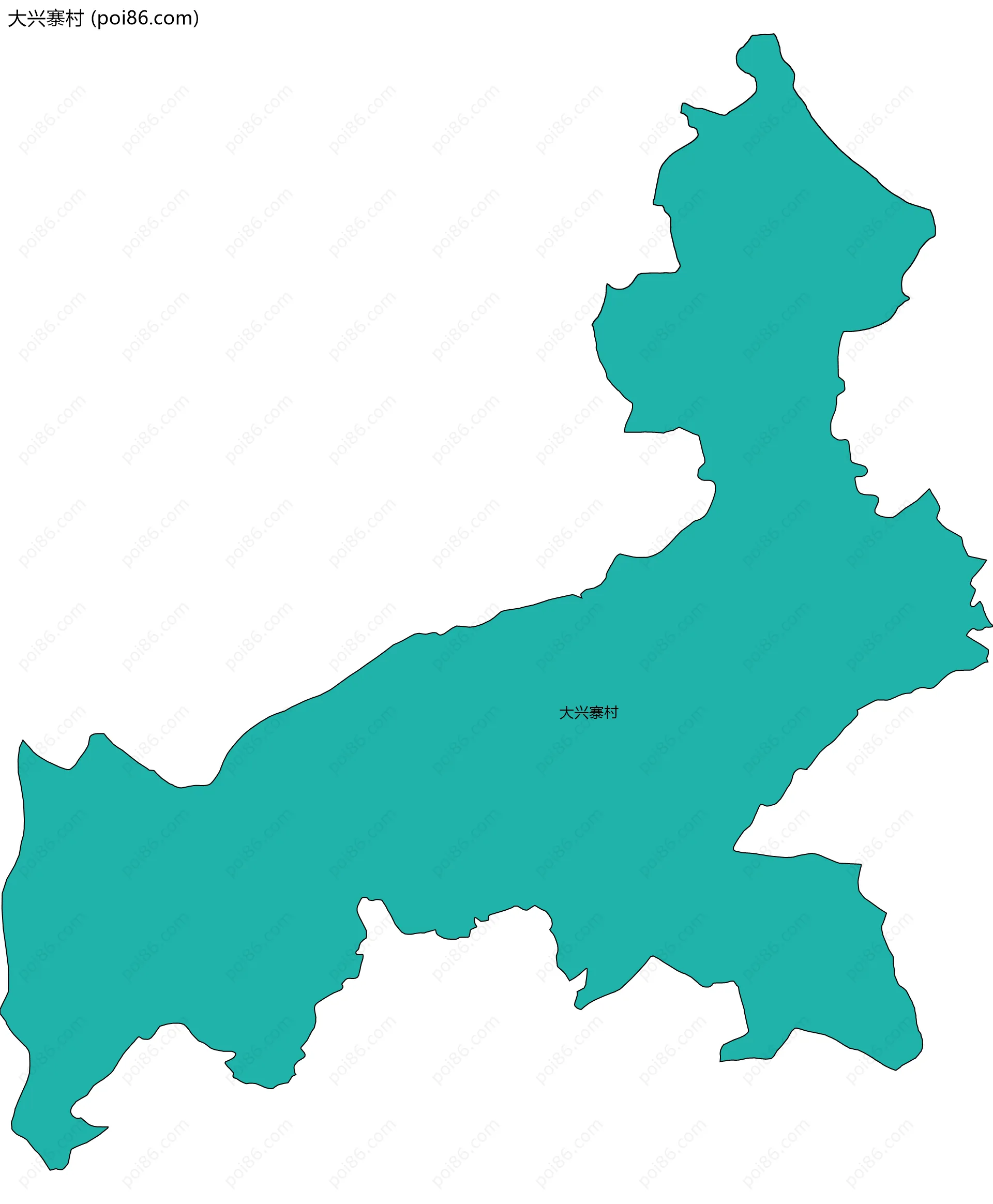 大兴寨村边界地图