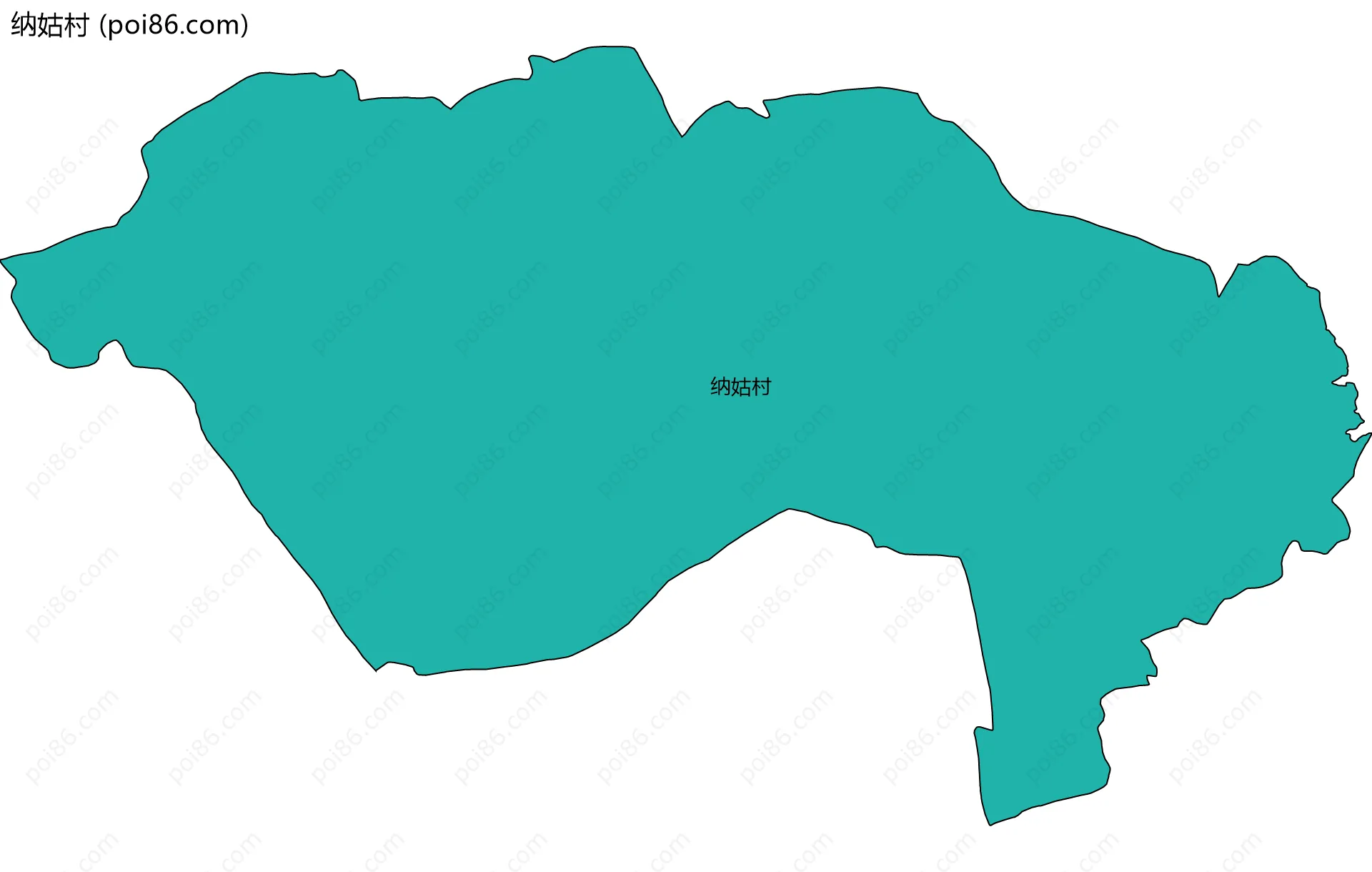 纳姑村边界地图