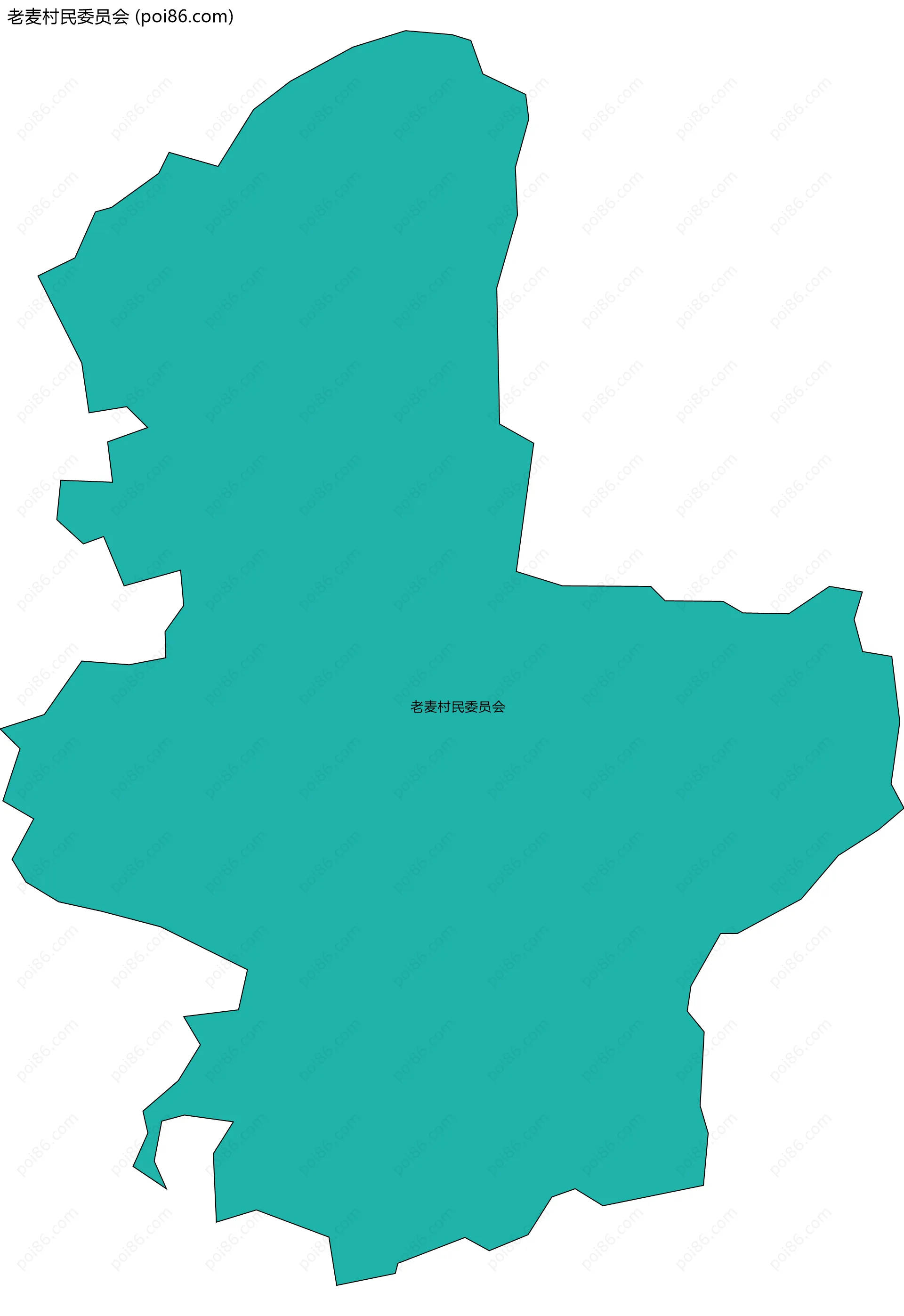 老麦村民委员会边界地图