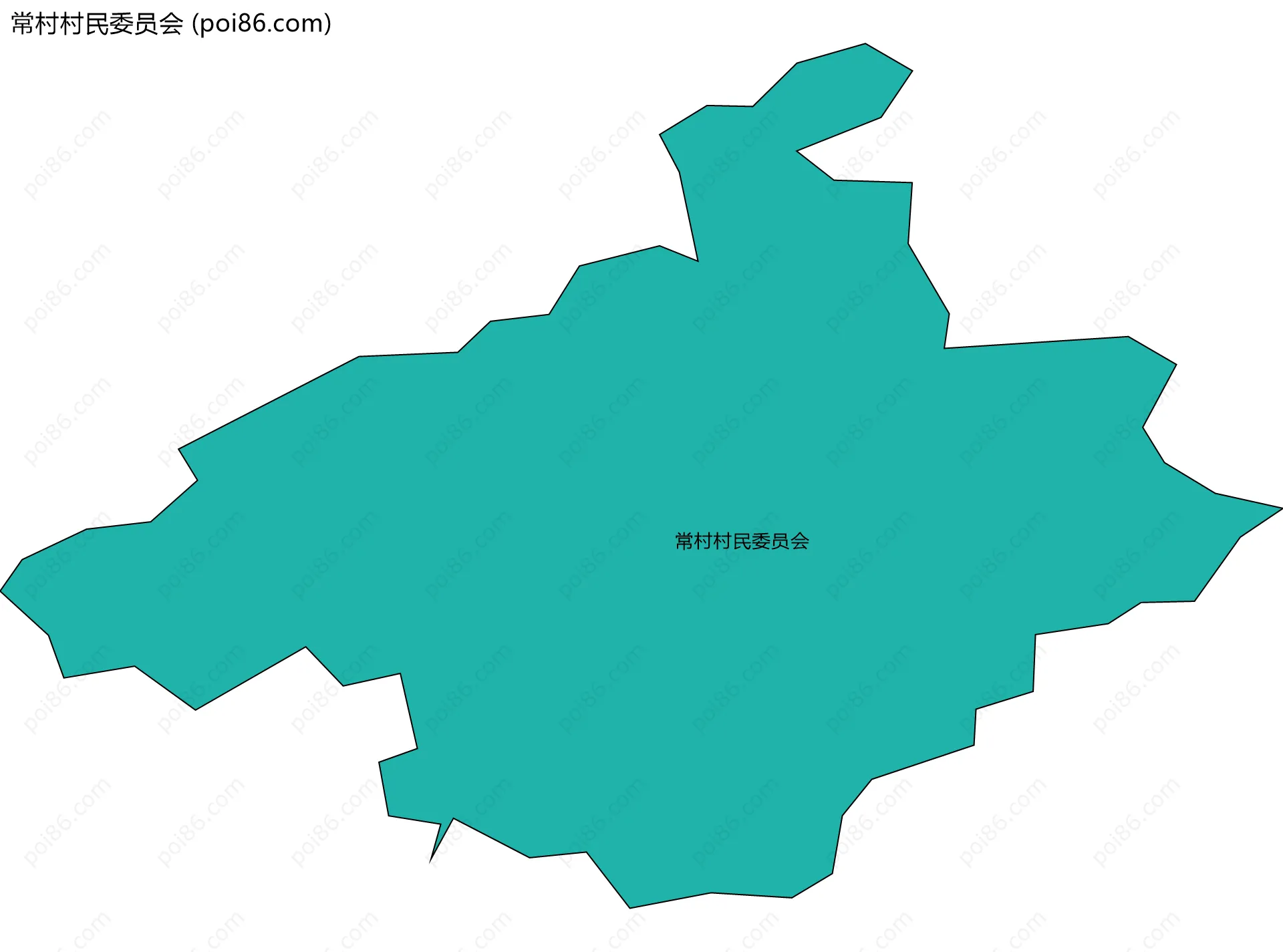 常村村民委员会边界地图