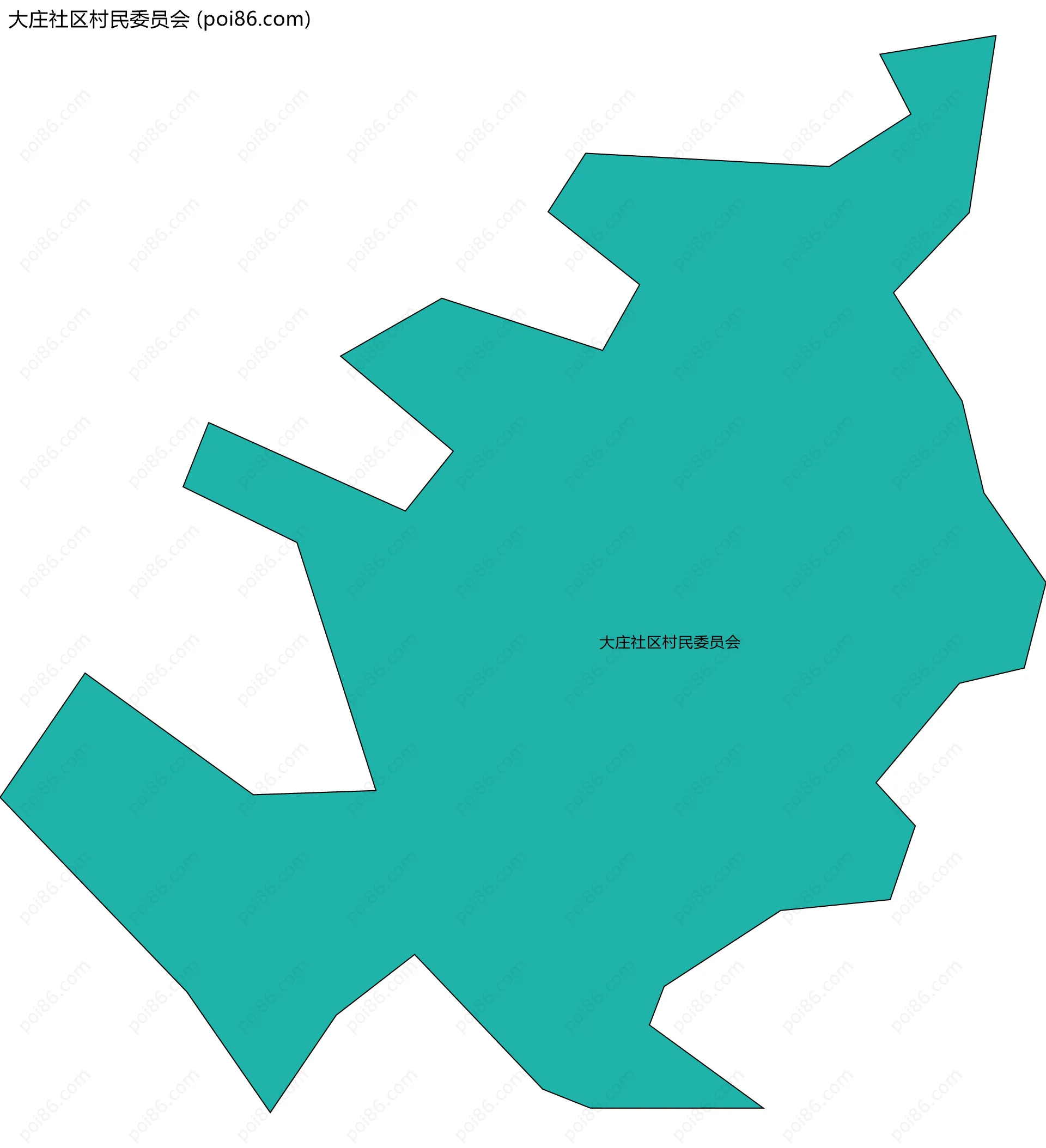 大庄社区村民委员会边界地图