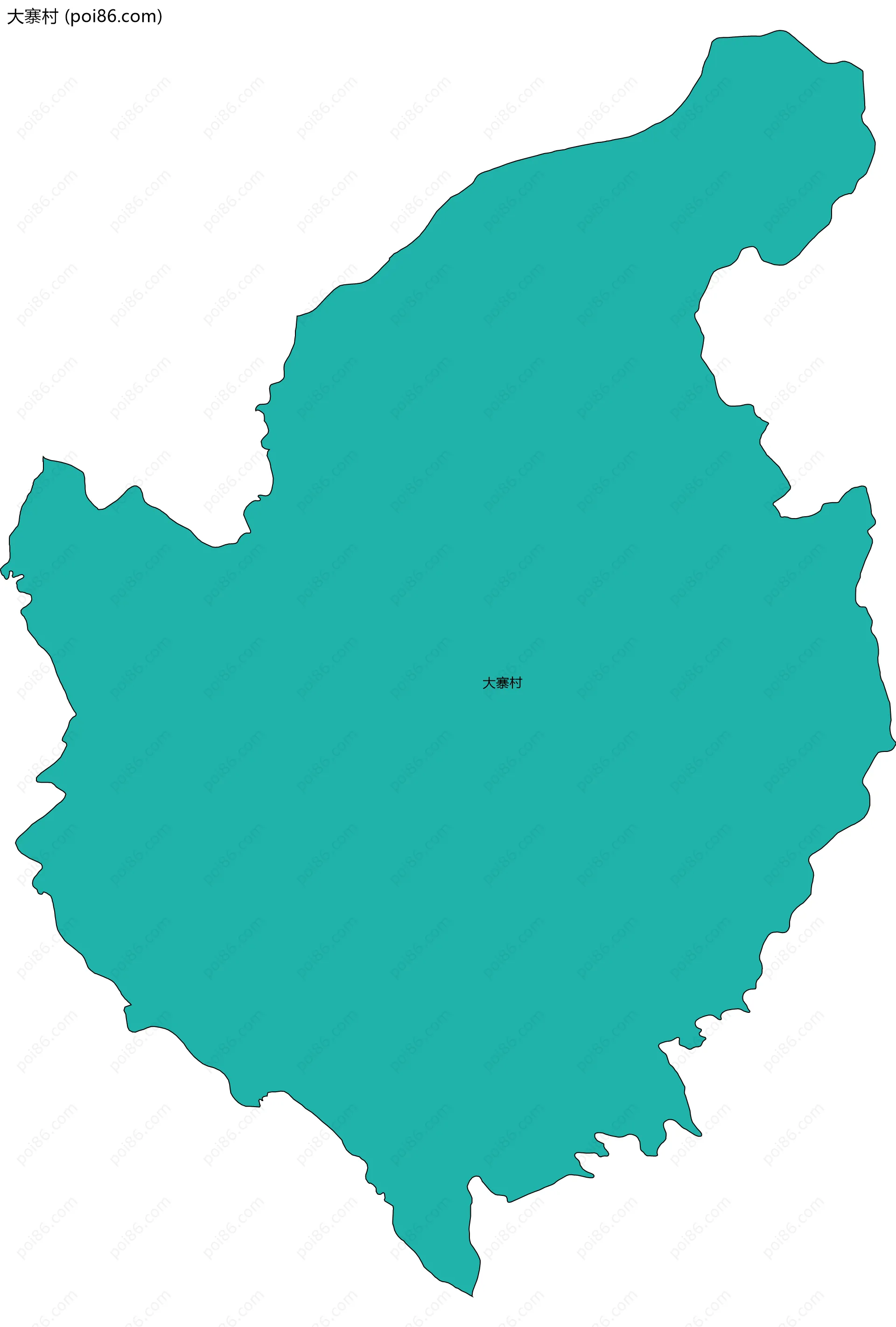 大寨村边界地图