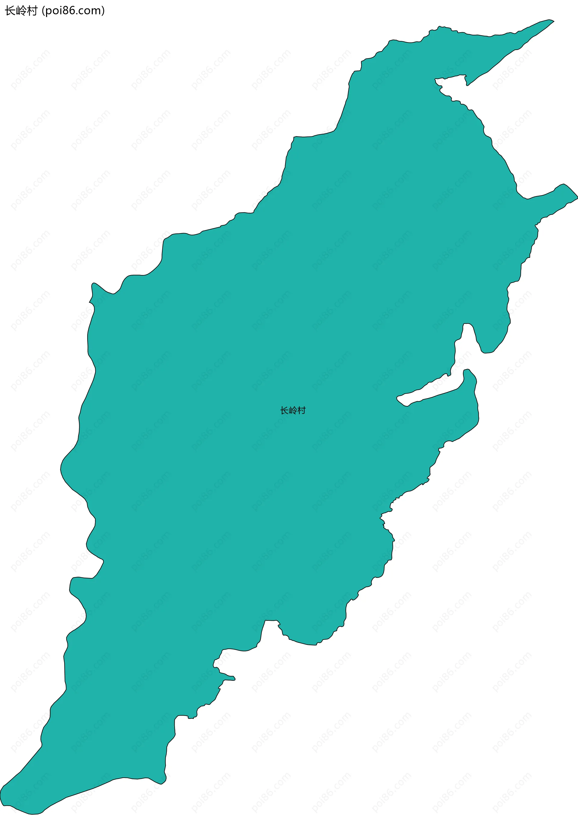 长岭村边界地图