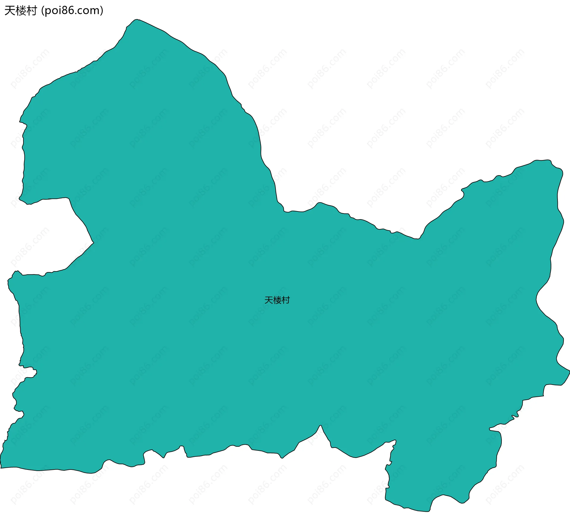 天楼村边界地图