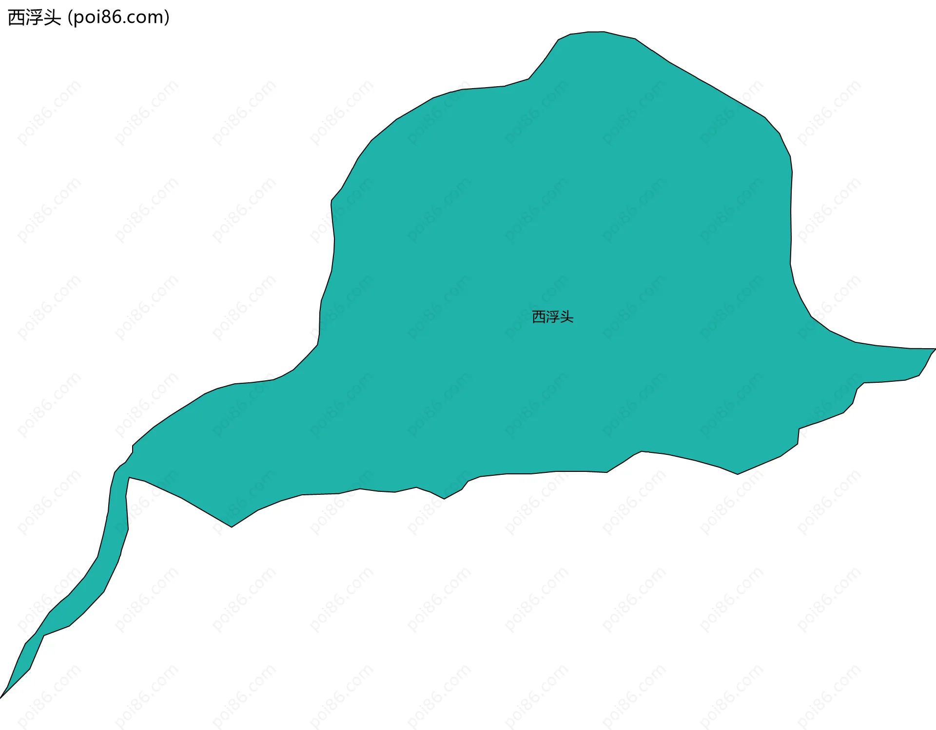西浮头边界地图