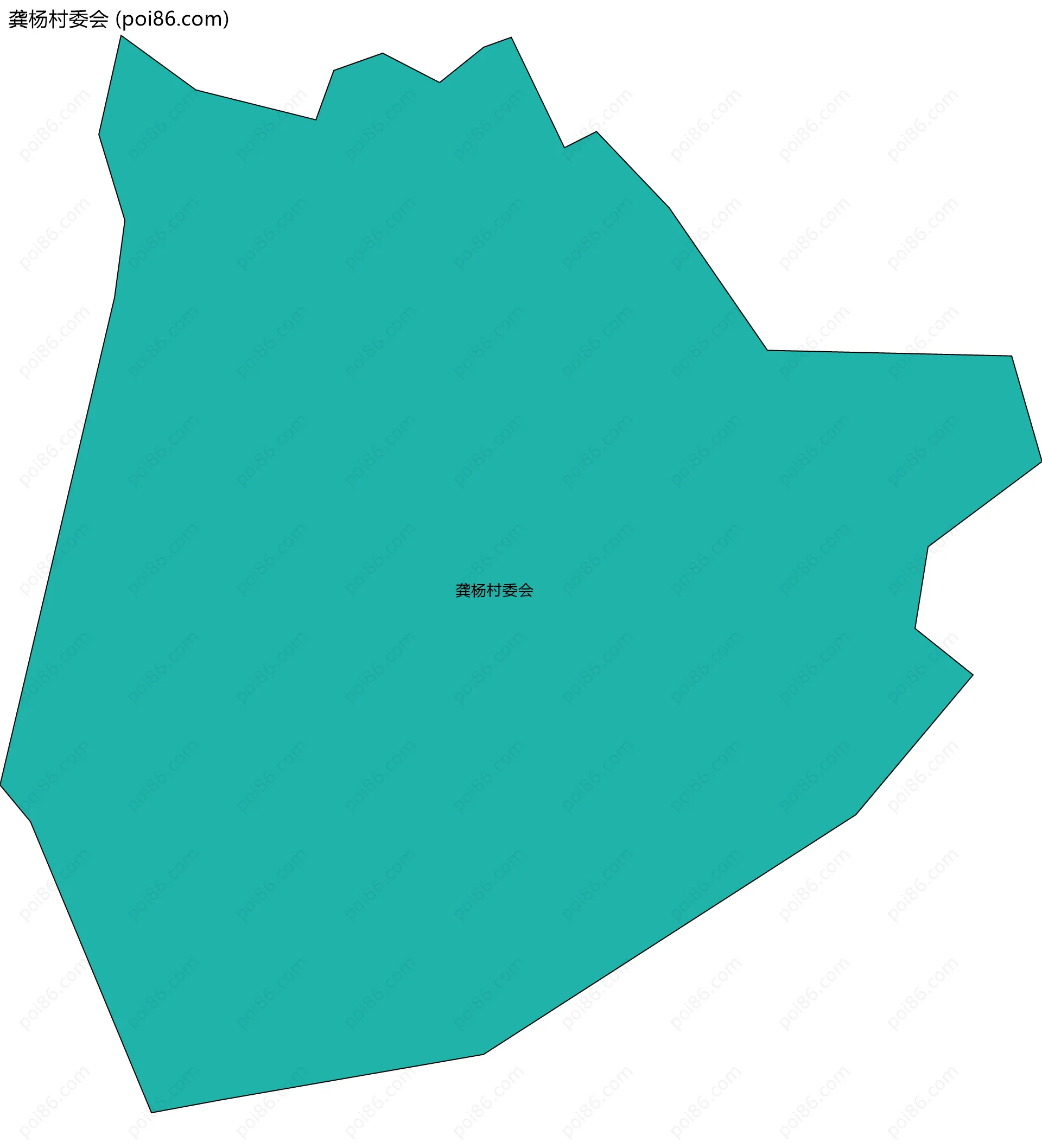龚杨村委会边界地图