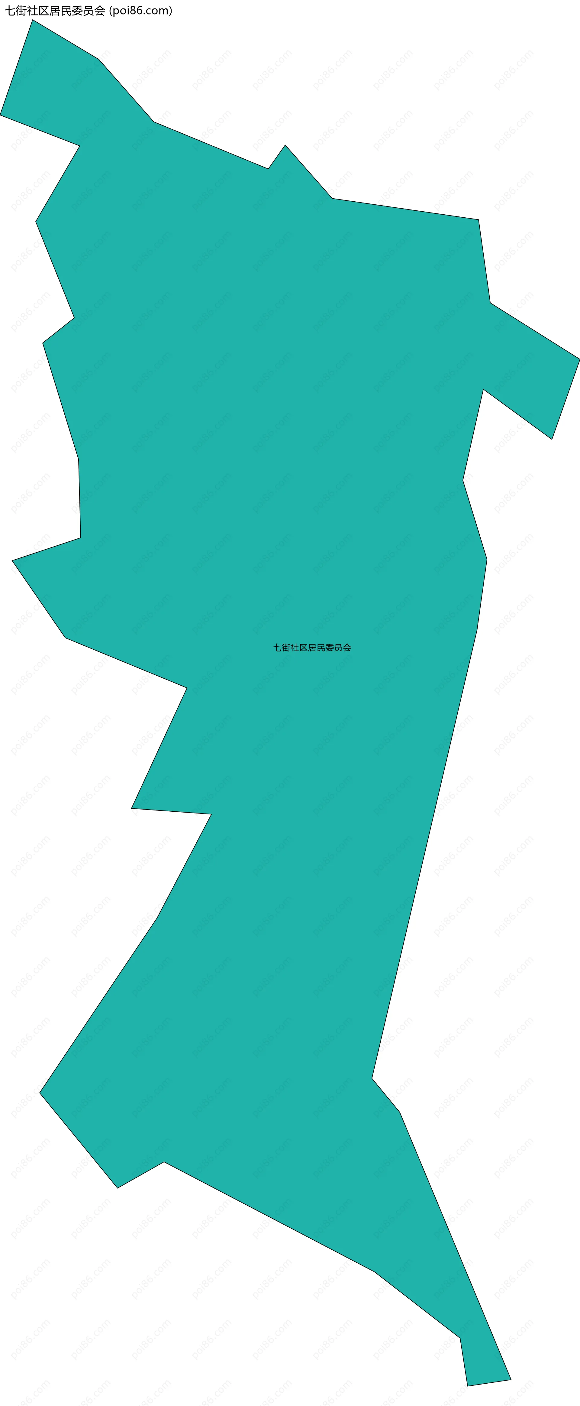 七街社区居民委员会边界地图