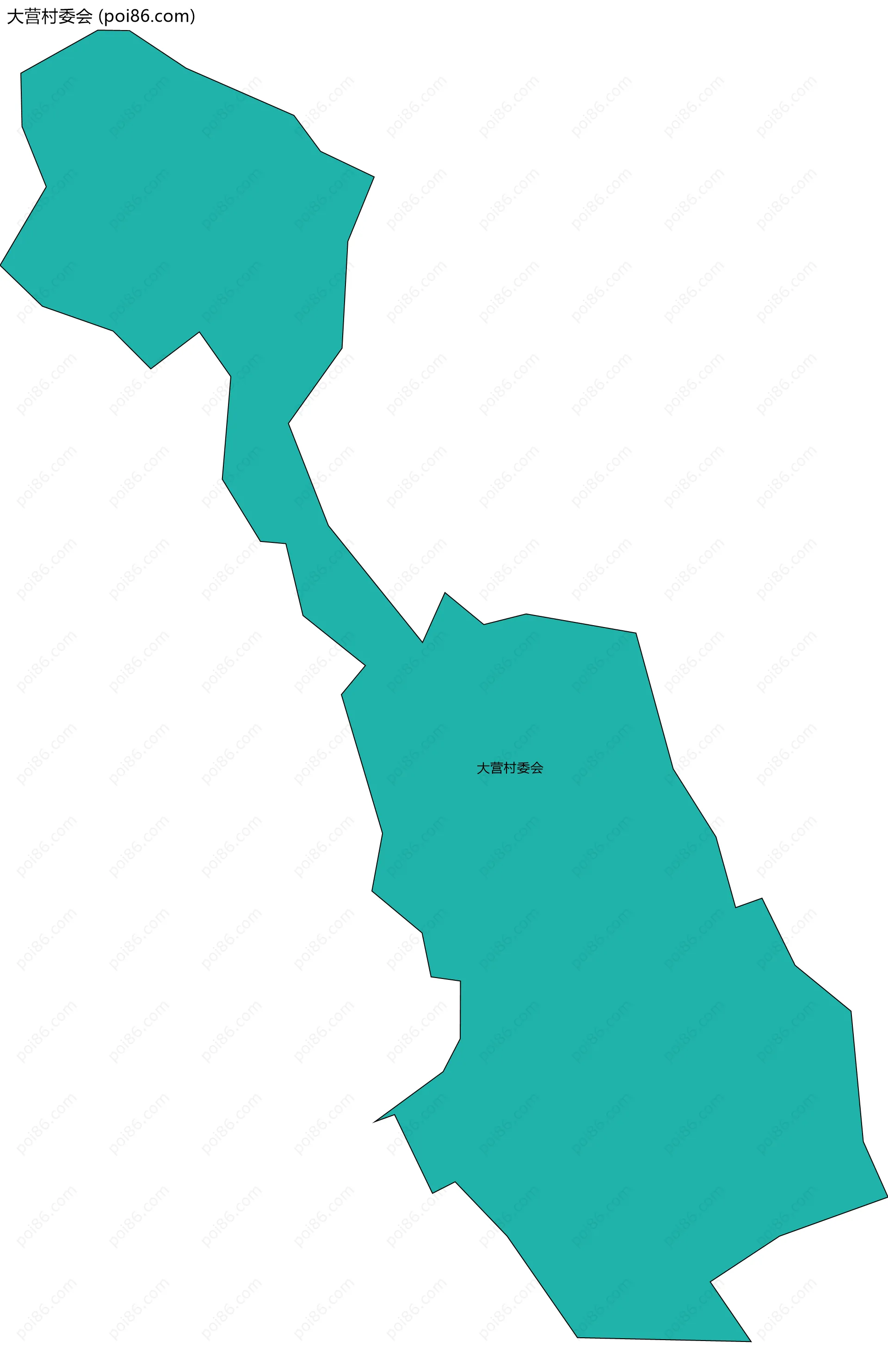 大营村委会边界地图