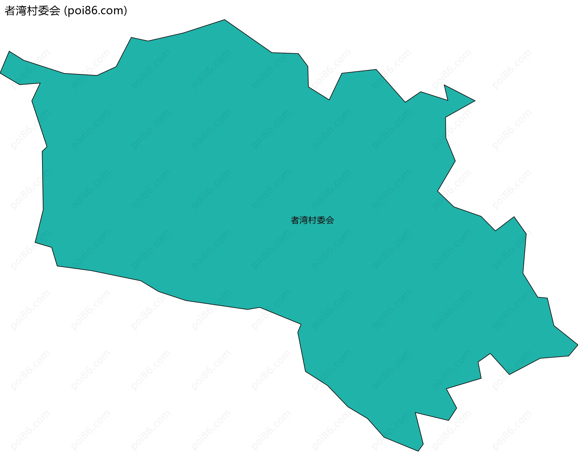 者湾村委会边界地图