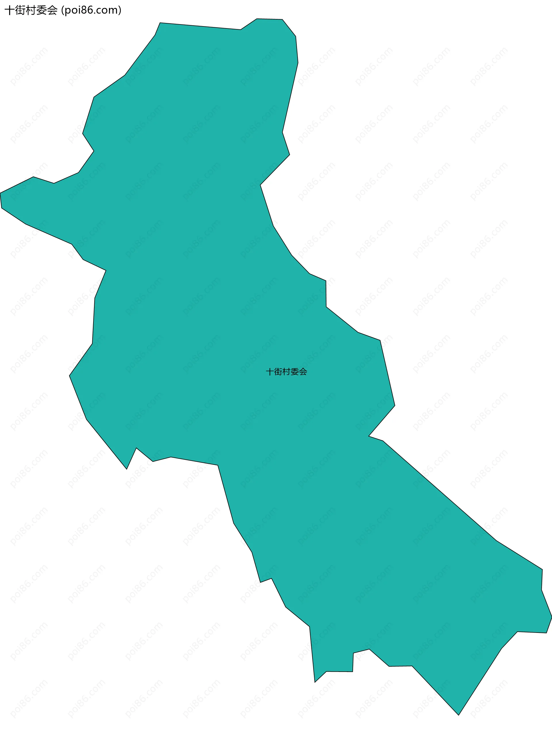 十街村委会边界地图