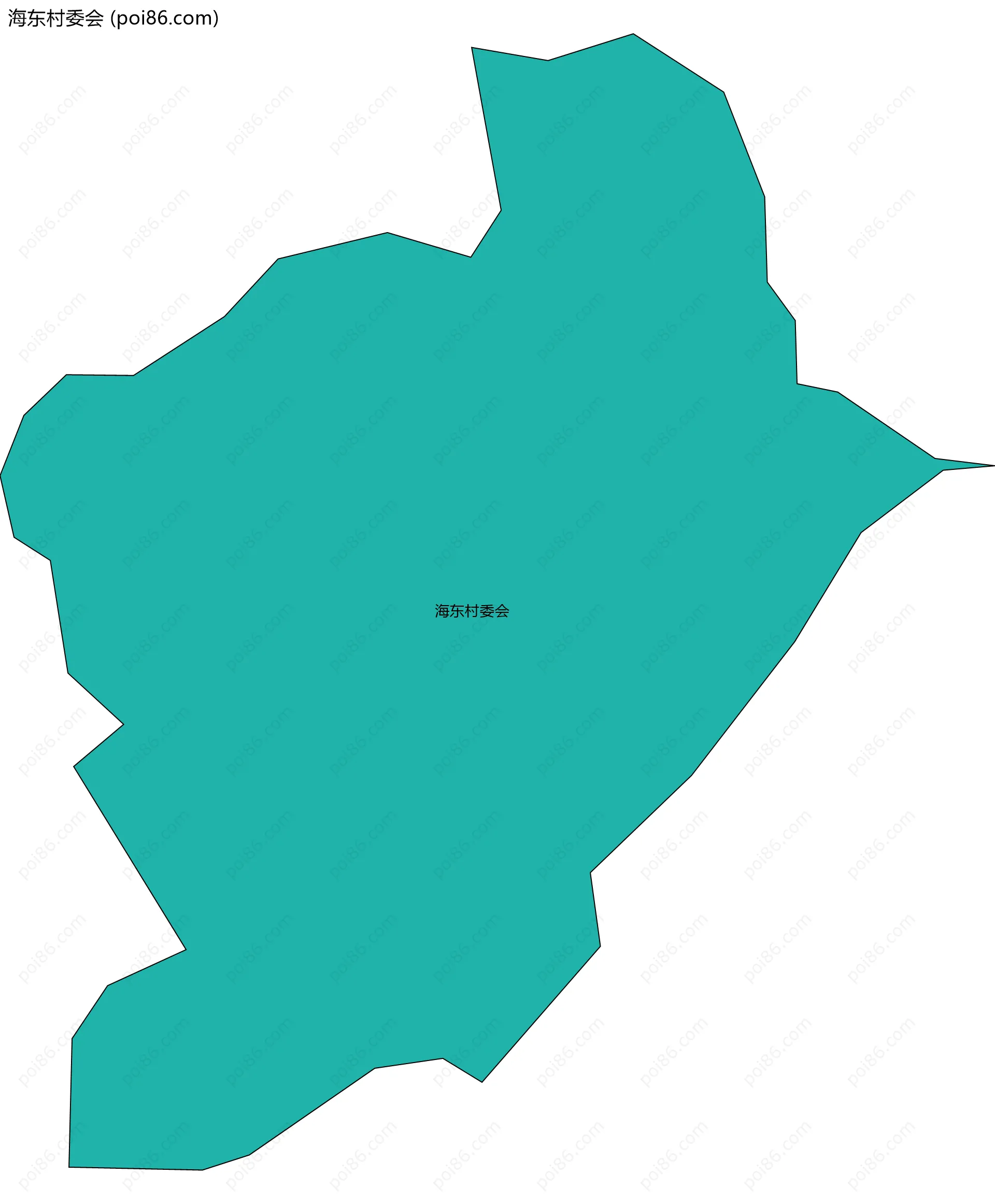 海东村委会边界地图