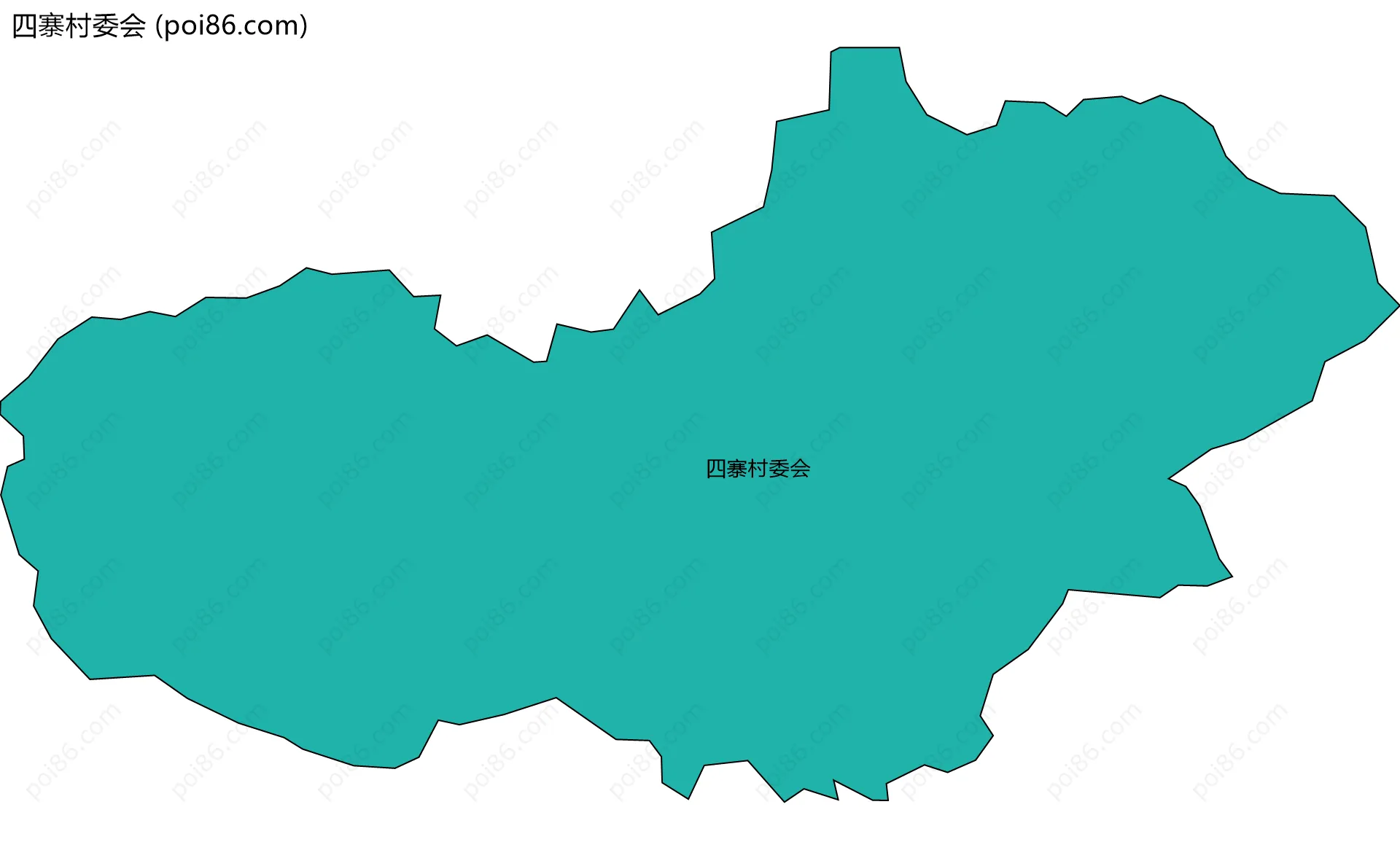 四寨村委会边界地图