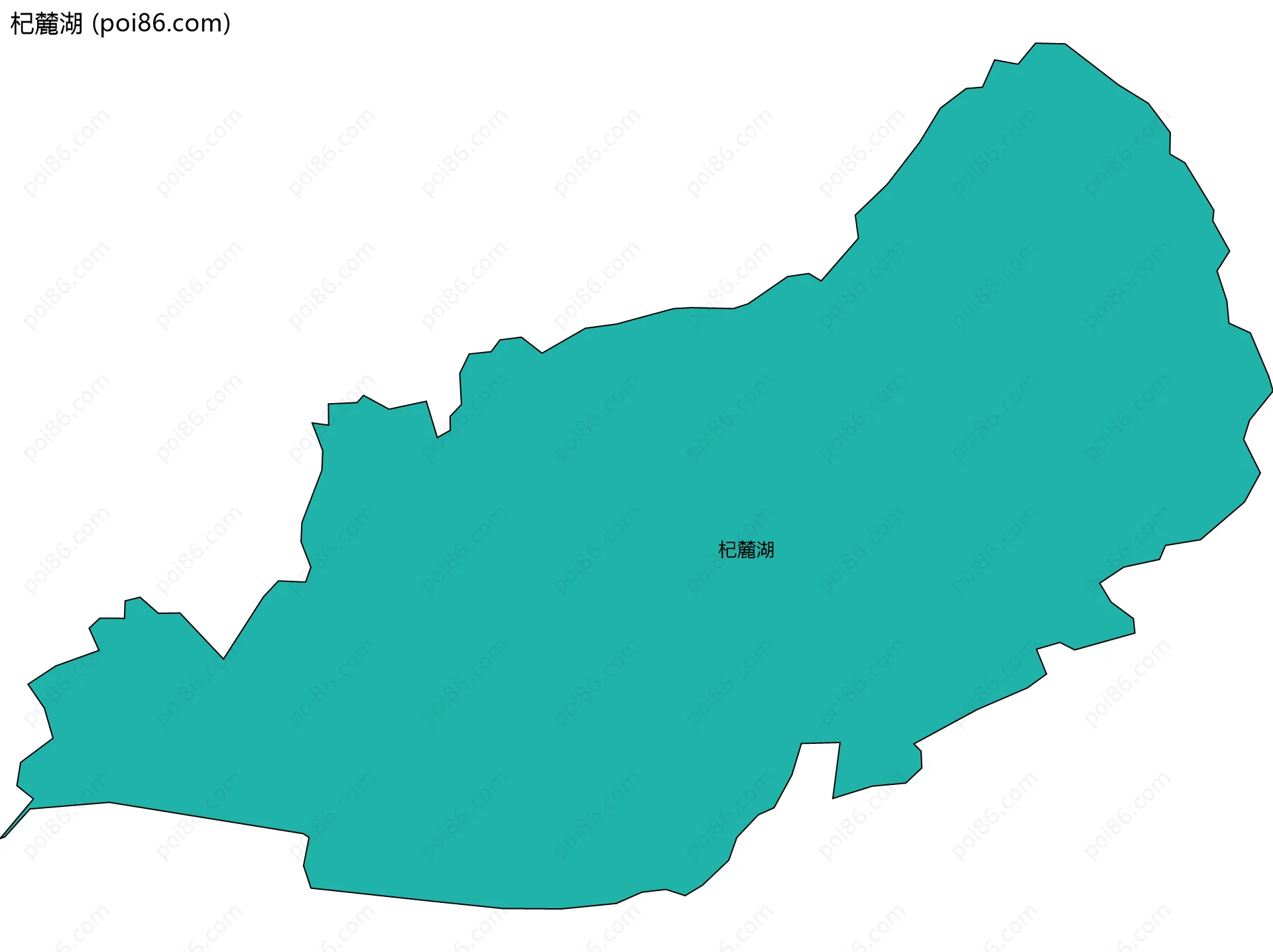 杞麓湖边界地图