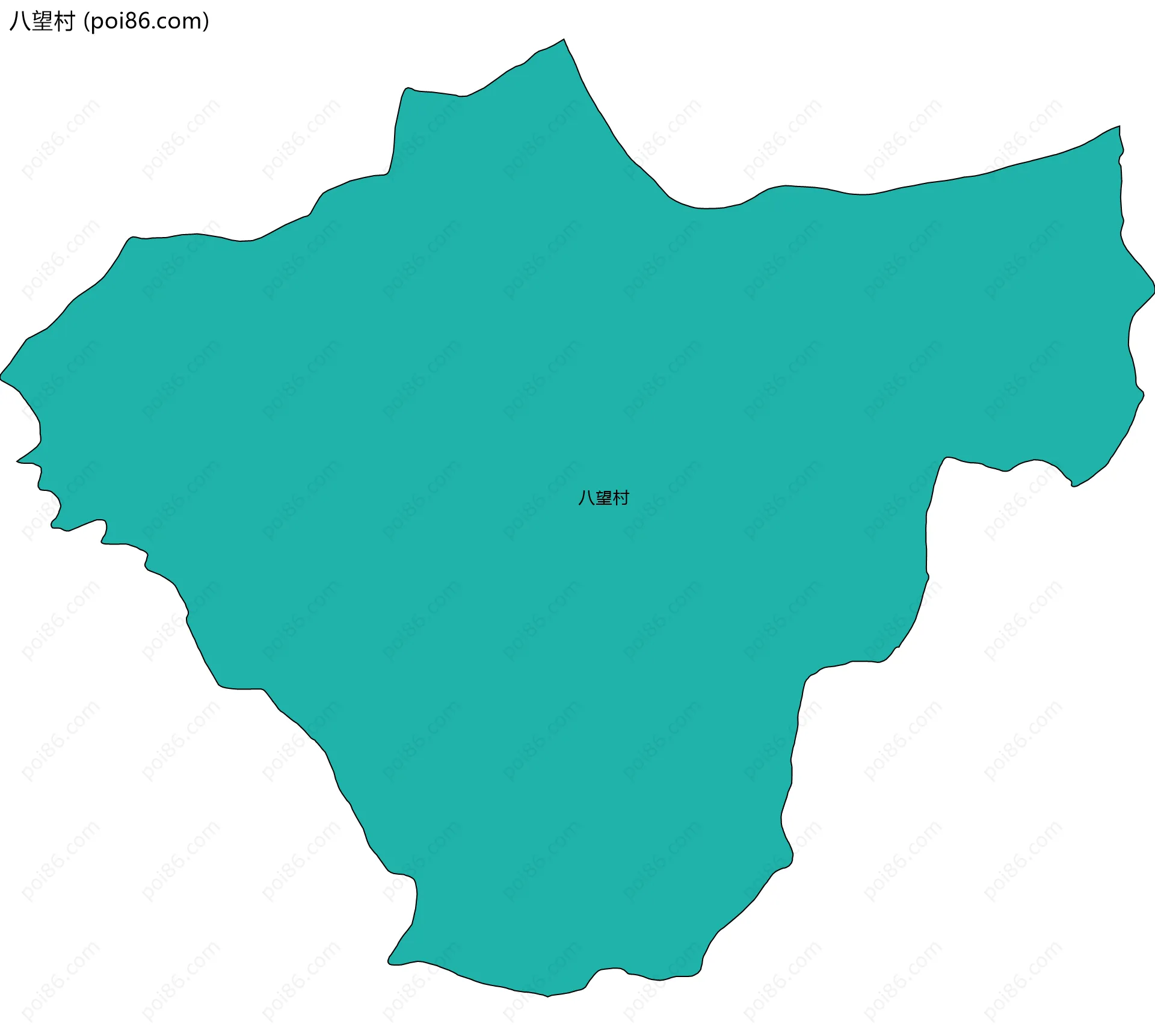 八望村边界地图
