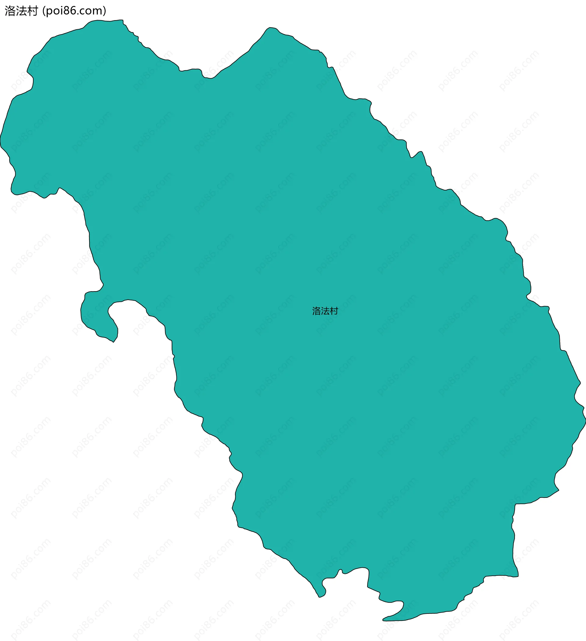 洛法村边界地图