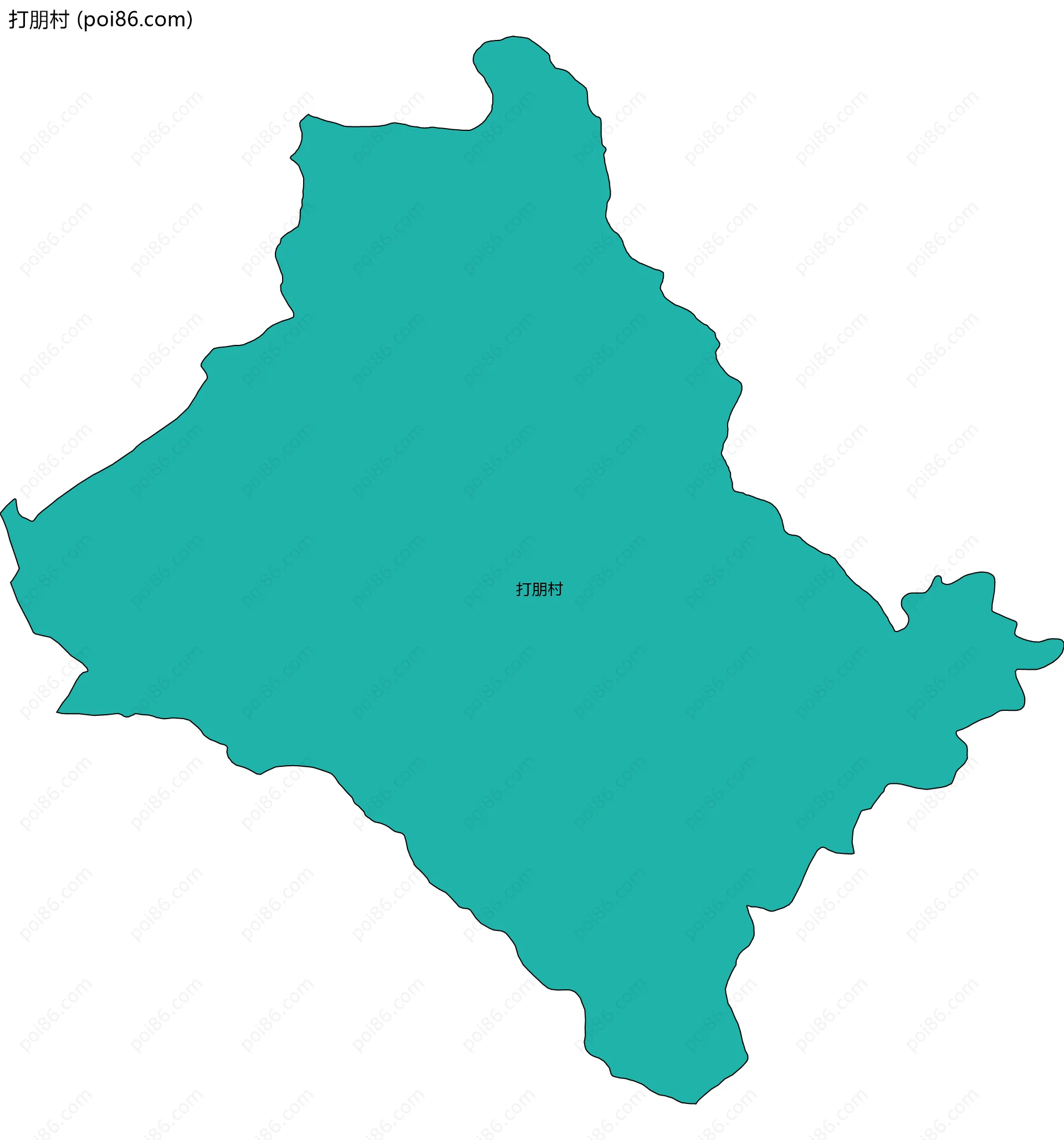 打朋村边界地图