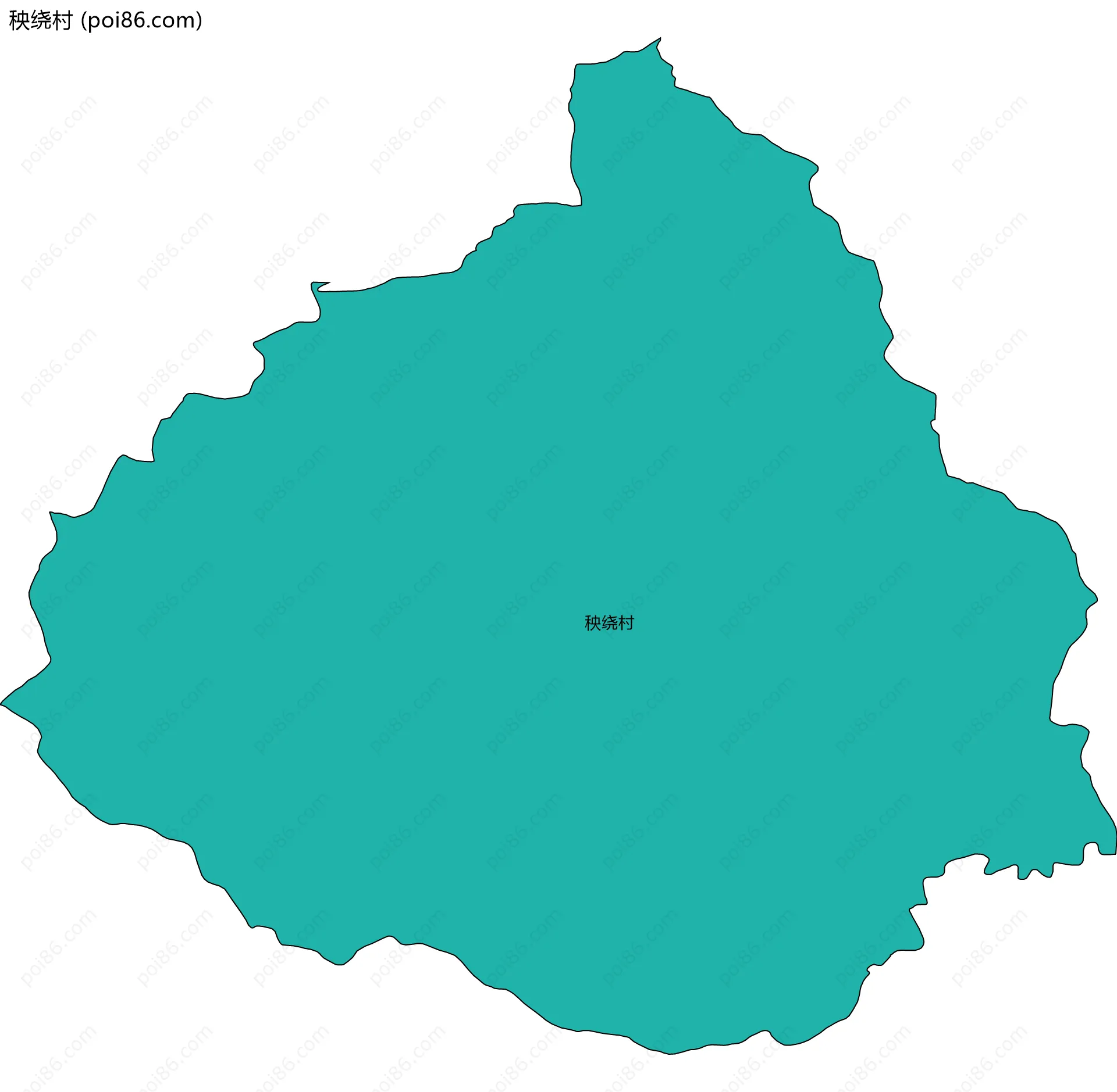 秧绕村边界地图