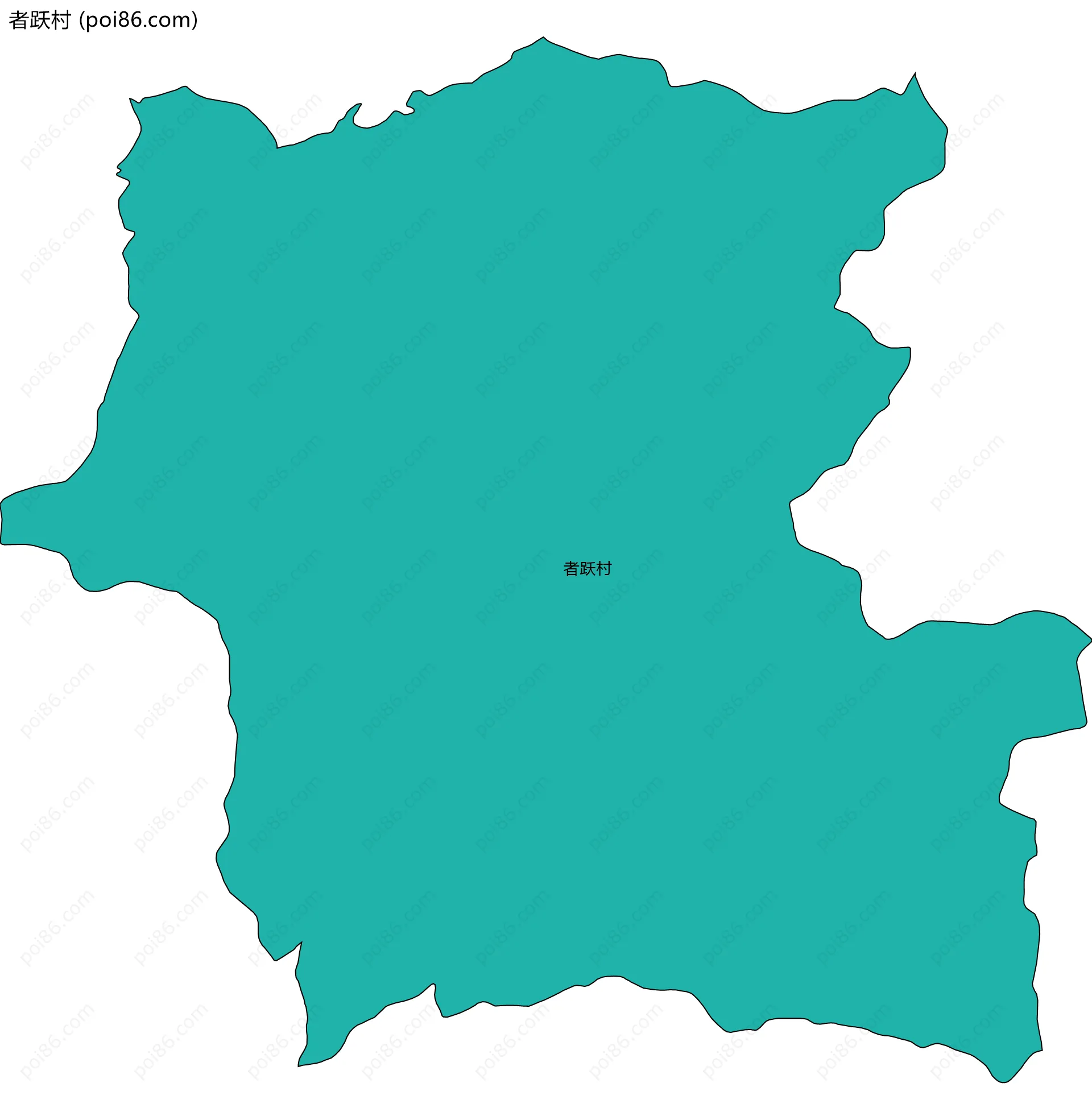 者跃村边界地图