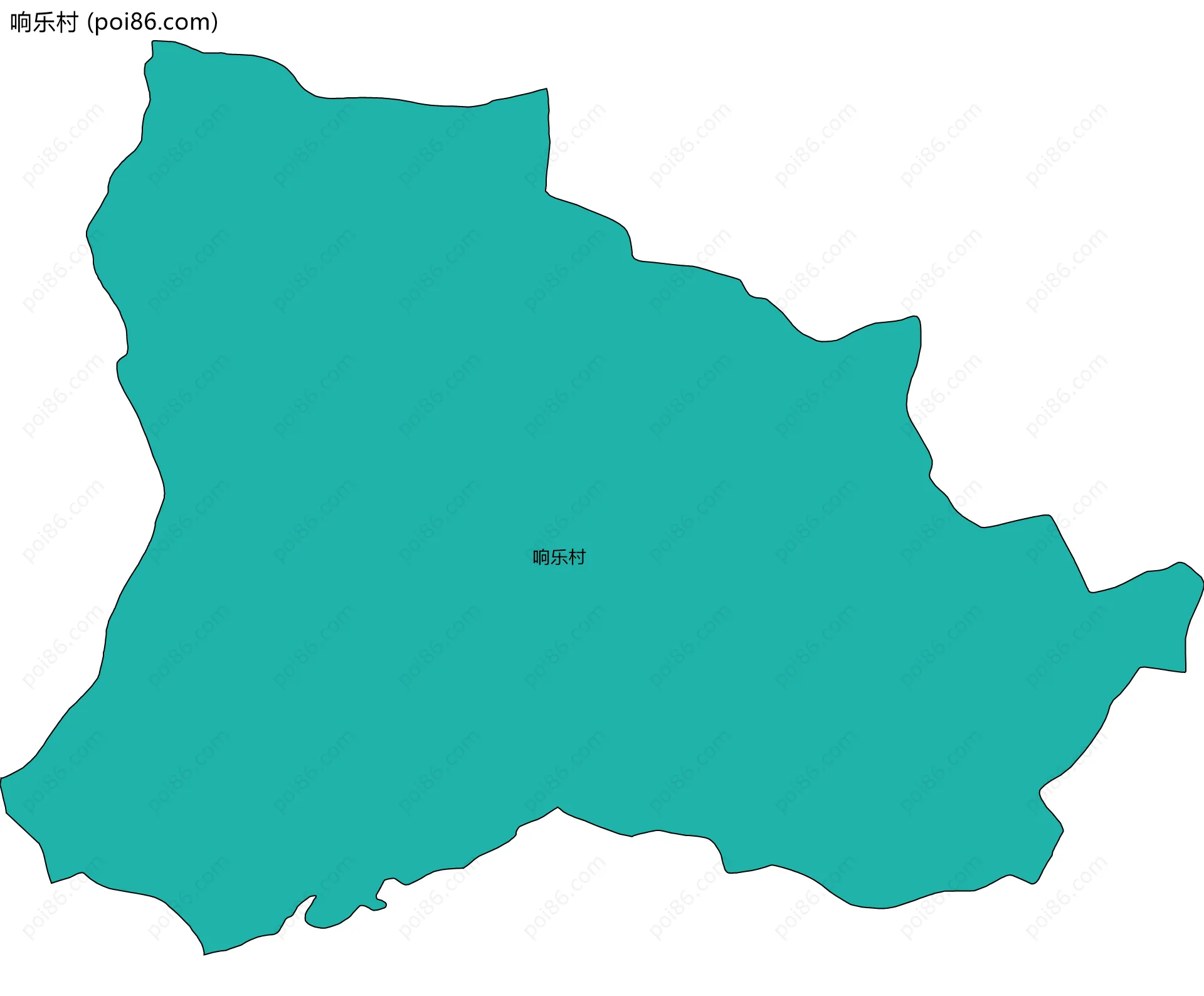 响乐村边界地图