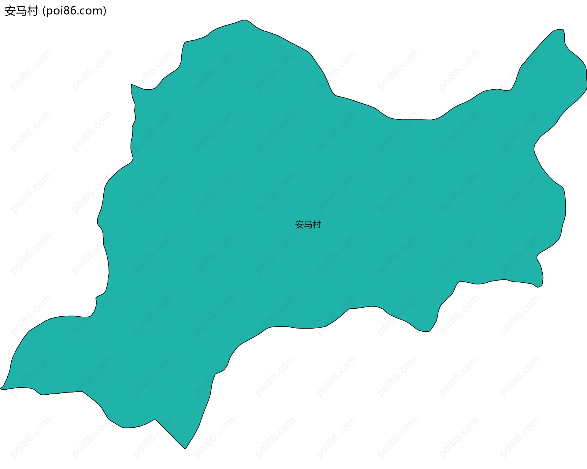 安马村边界地图