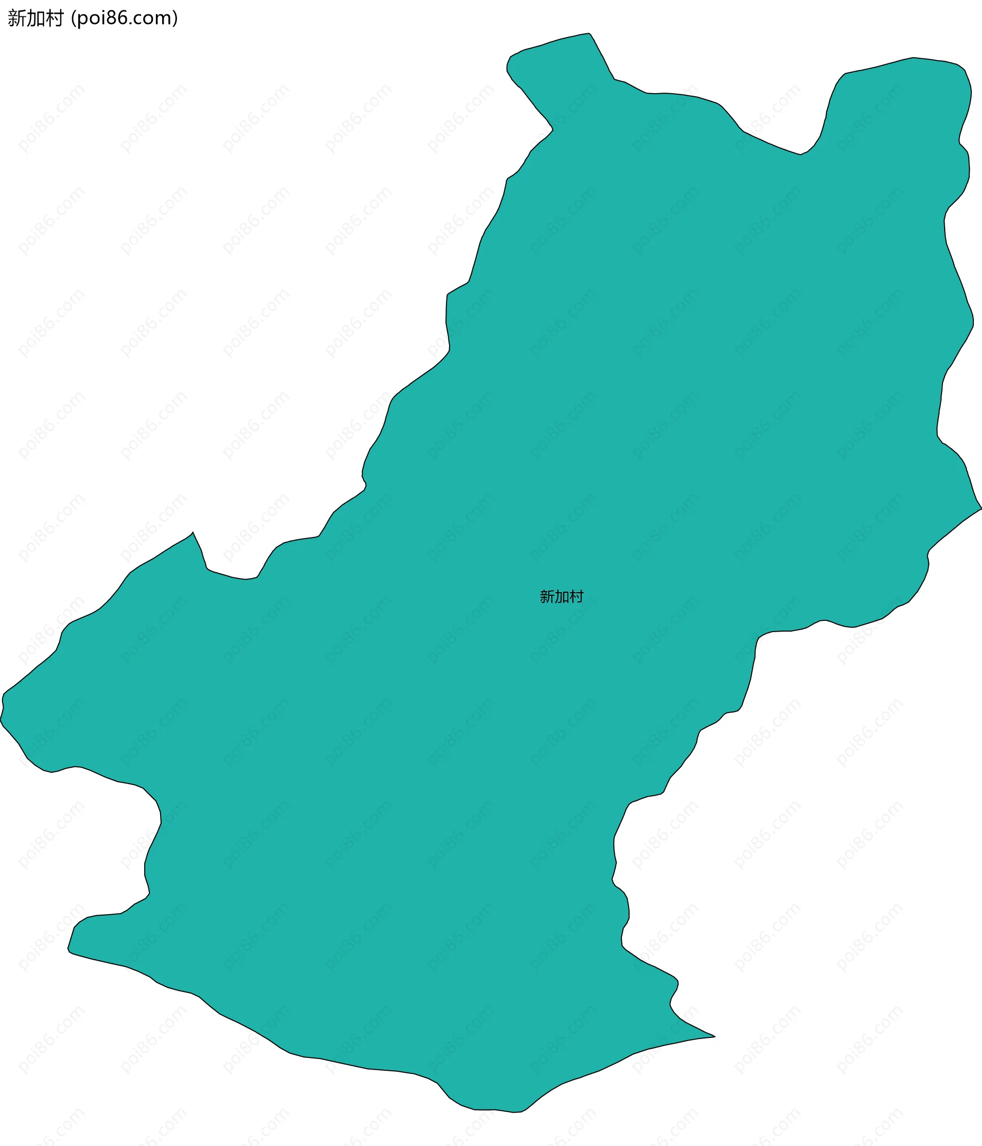 新加村边界地图