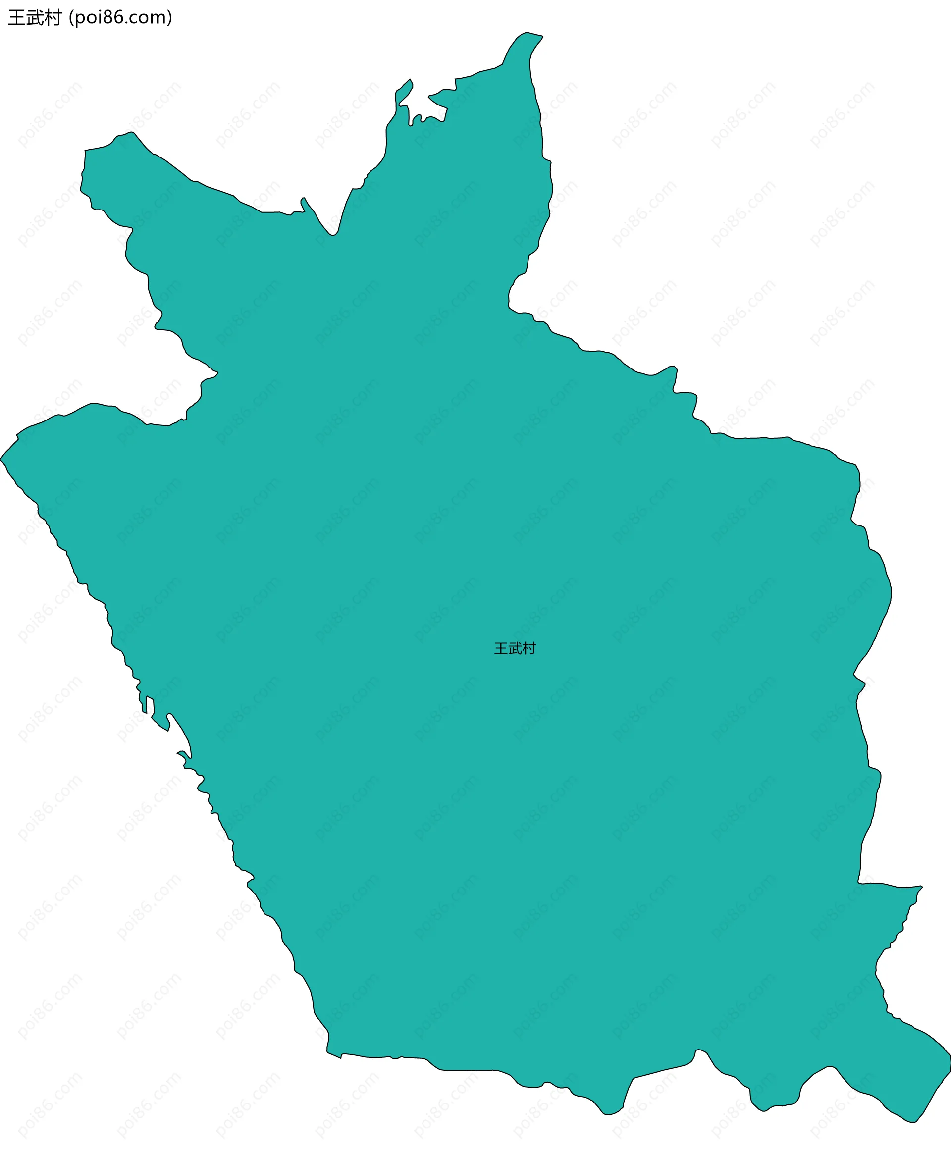 王武村边界地图